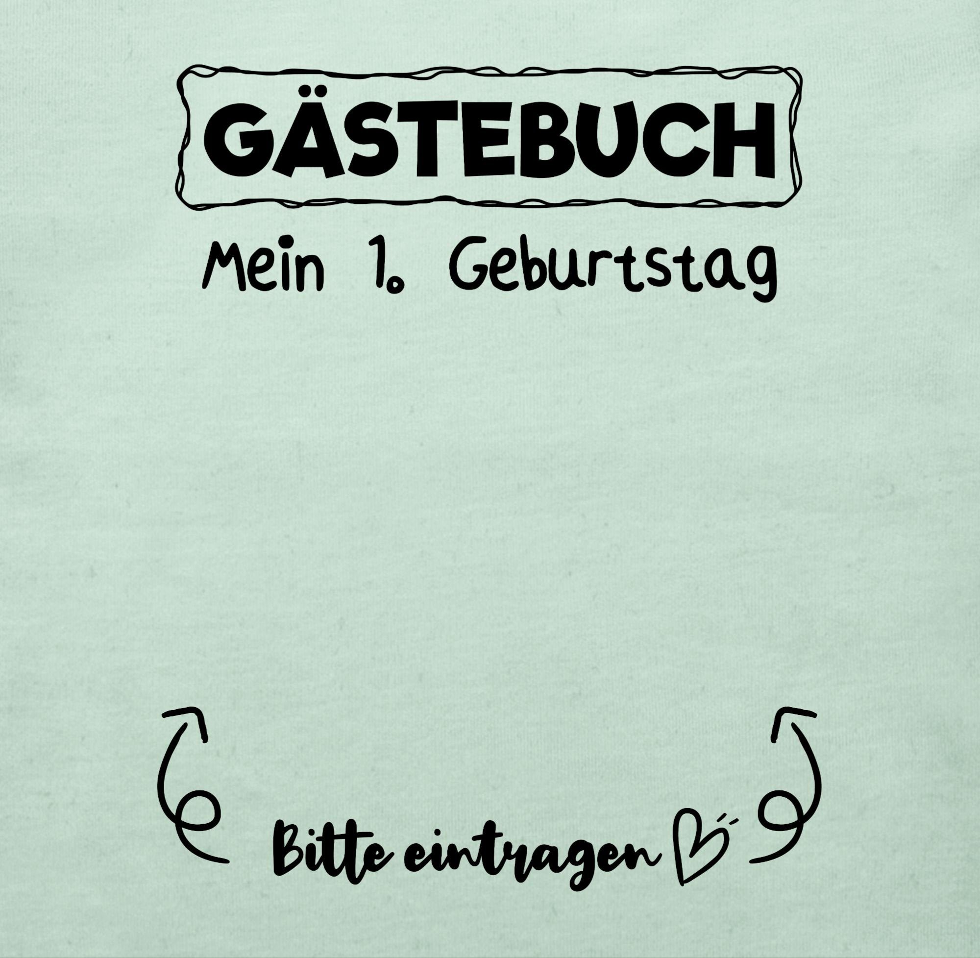 Shirtracer T-Shirt Gästebuch - Mein erster Geburtstag 1. Geburtstag