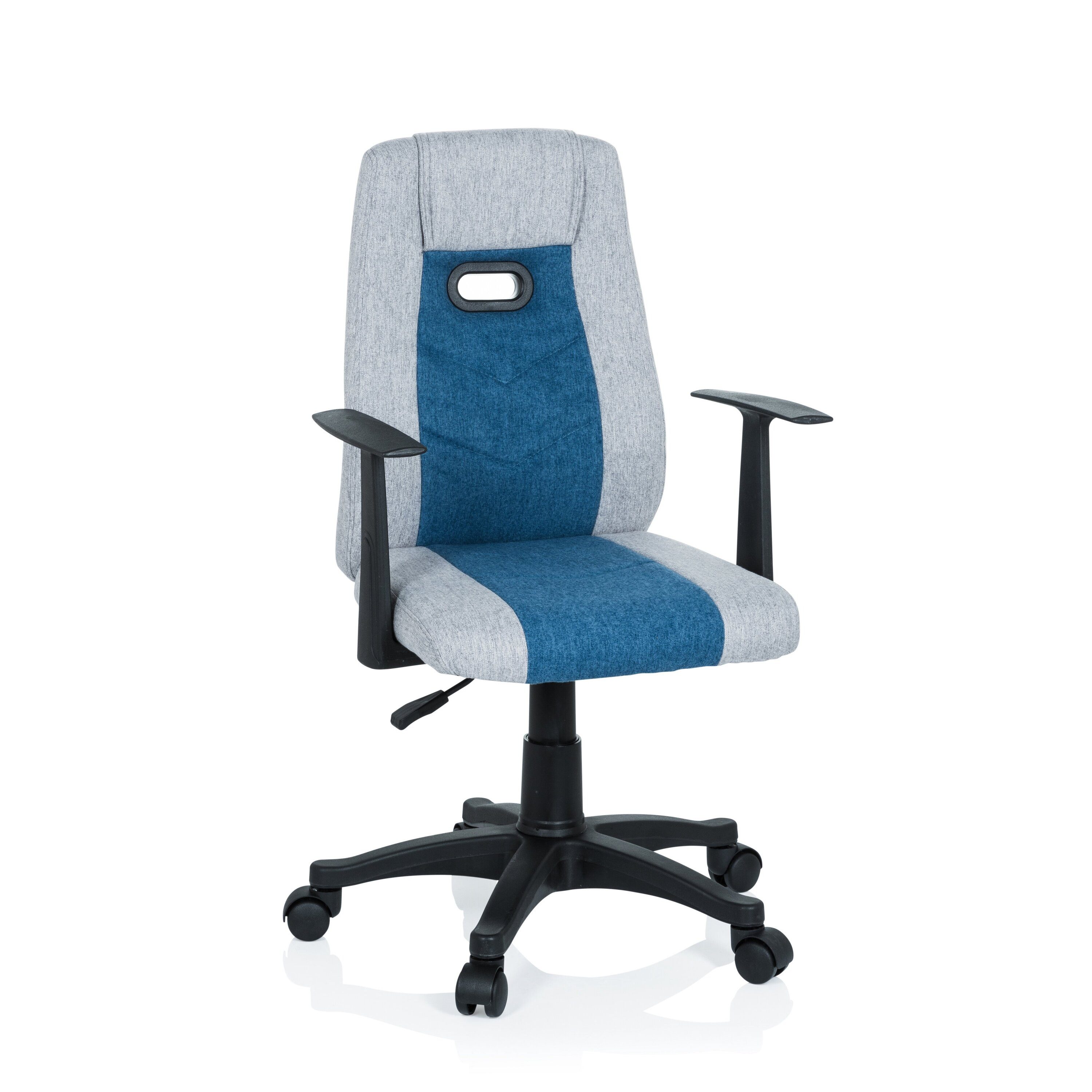 hjh OFFICE Drehstuhl Kinderdrehstuhl Kiddy Extra Stoff mit Armlehnen (1 St), Kinder Bürostuhl mitwachsend, ergonomisch