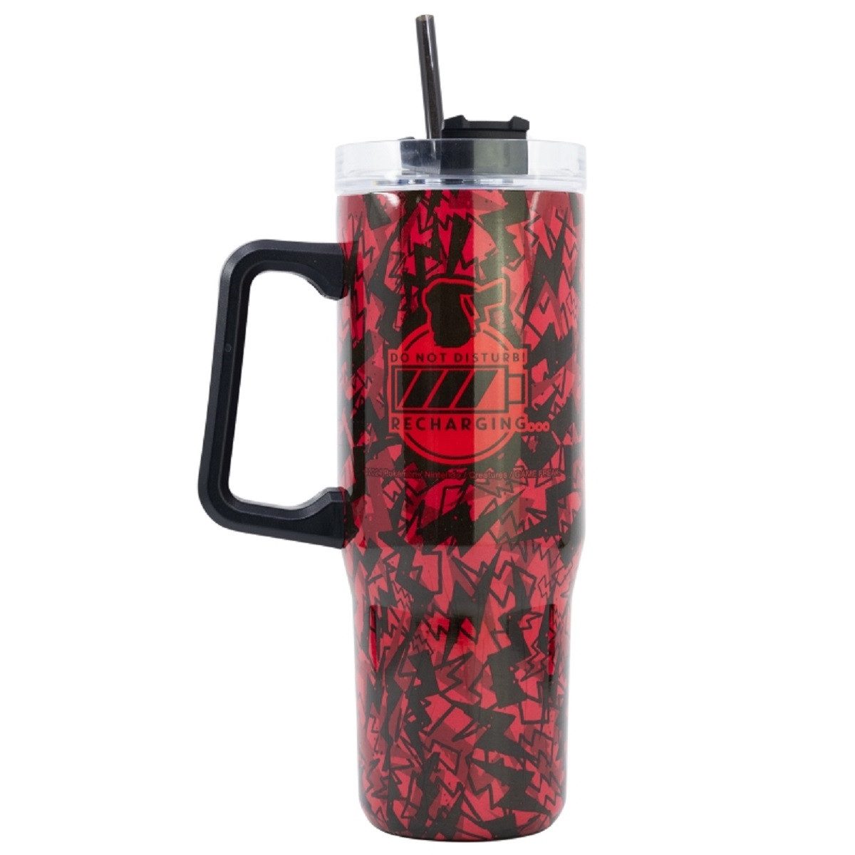 POKEMON JUEGO DE CARTAS Trinkflasche - Edelstahl mit Strohhalm 940 ml, Edelstahl