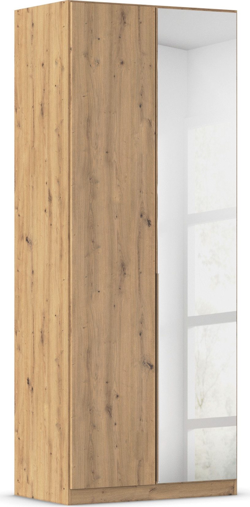 OTTO home Drehtürenschrank Kleiderschrank Schrank Garderobe AGORDO mit Dekor- oder Hochglanzfront (in zwei Griff-Farben, Breiten 91-405 cm) durchdachte Innenausstattung, in 8 Breiten und 2 Höhen MADE IN GERMANY