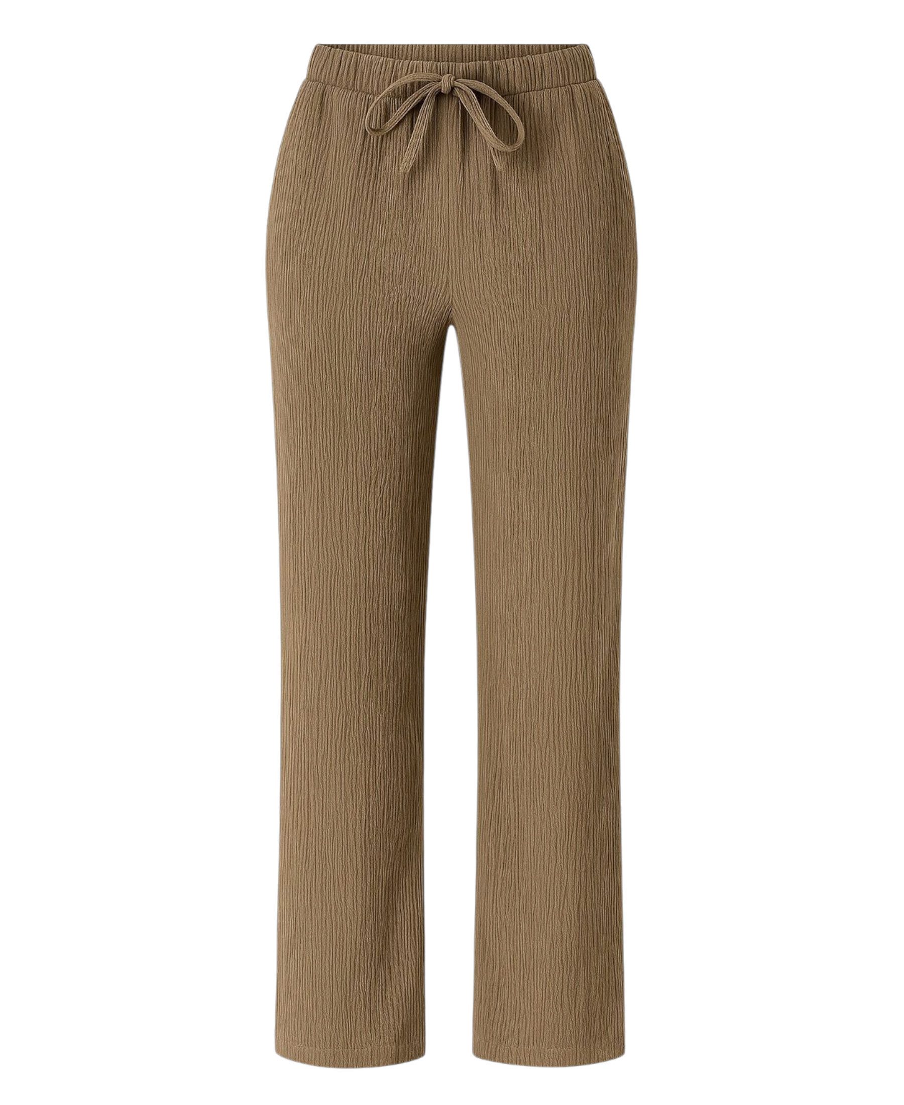 fashionshowcase Palazzohose Damen Sommerhose Crinkle Marlene-Hose günstig online kaufen