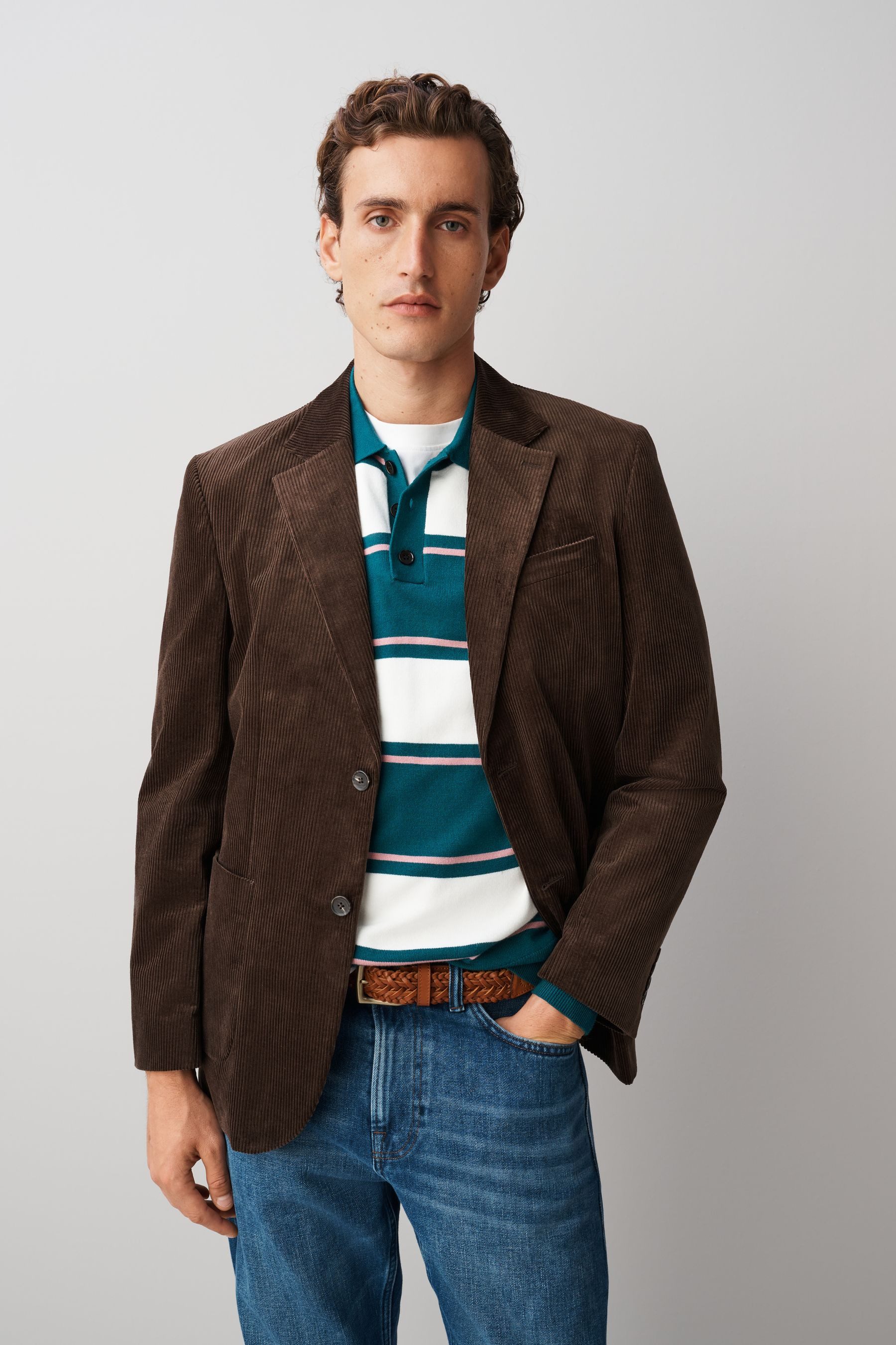 Next Jackenblazer Edles Regular Fit Sakko aus Cord (1-tlg)