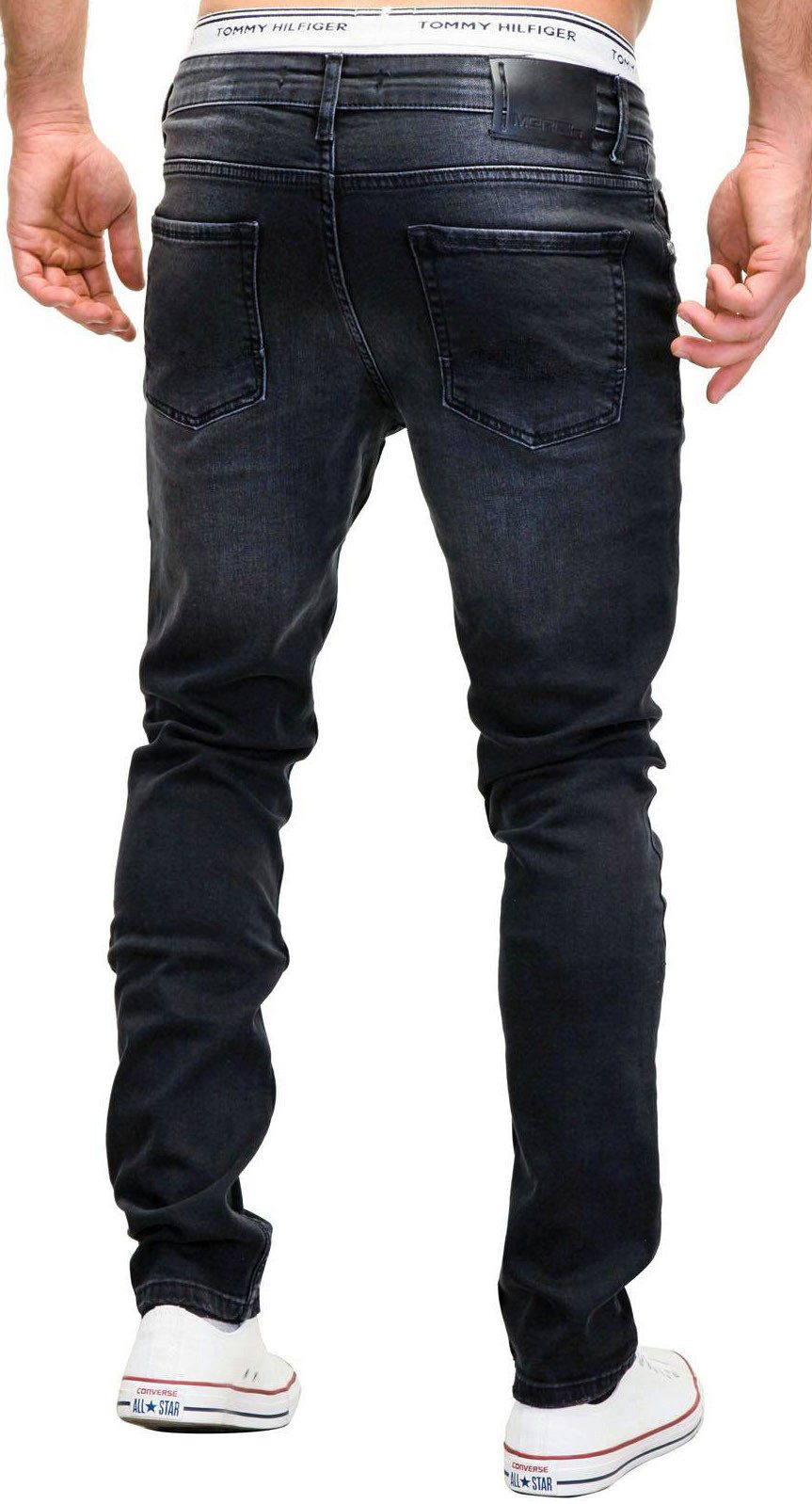 MERISH Slim-fit-Jeans MERISH Jeans Herren Slim Fit Jeanshose Stretch Designer Hose Denim