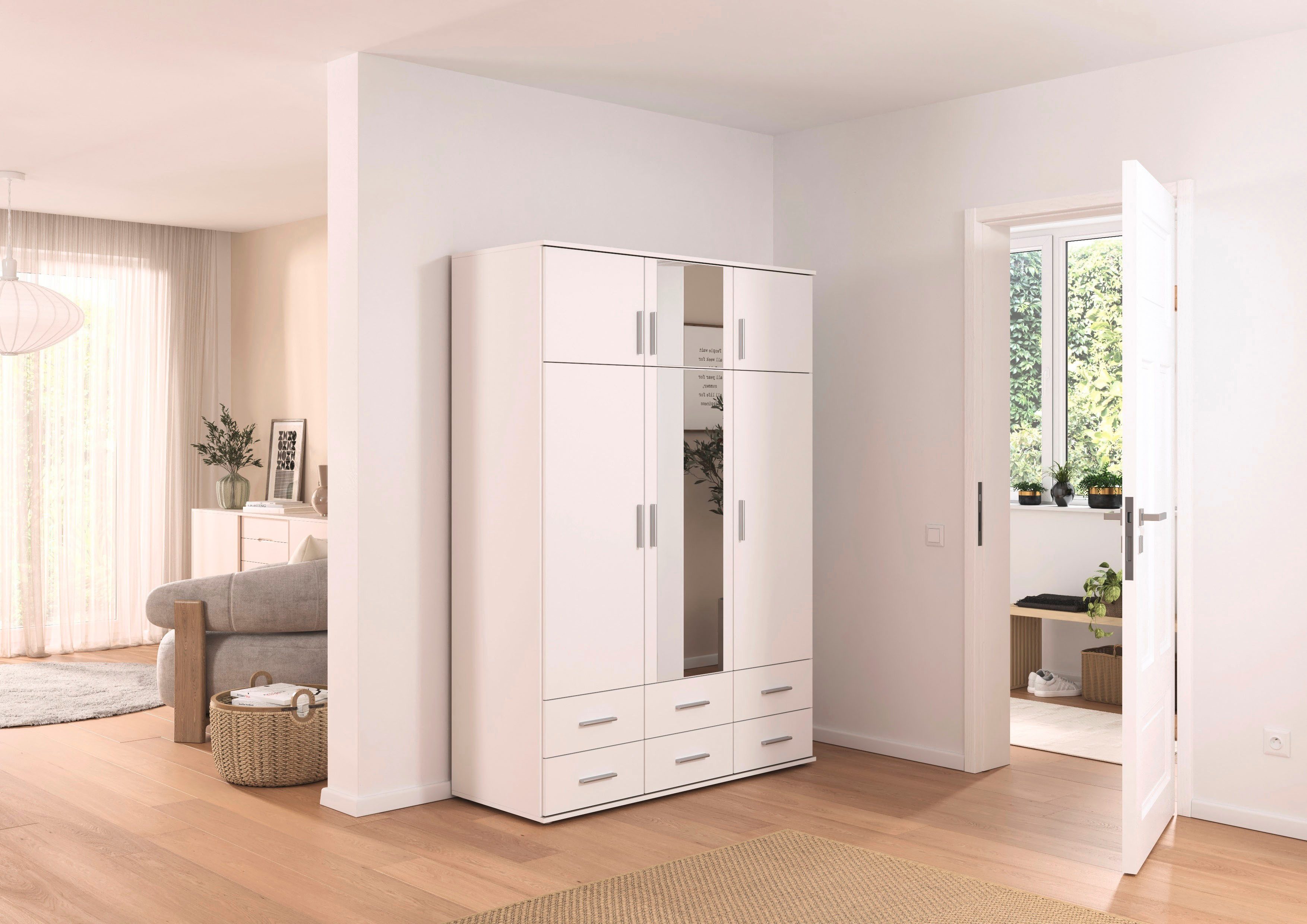 rauch Kleiderschrank Kemi mit Spiegel – Bild 2 von 5