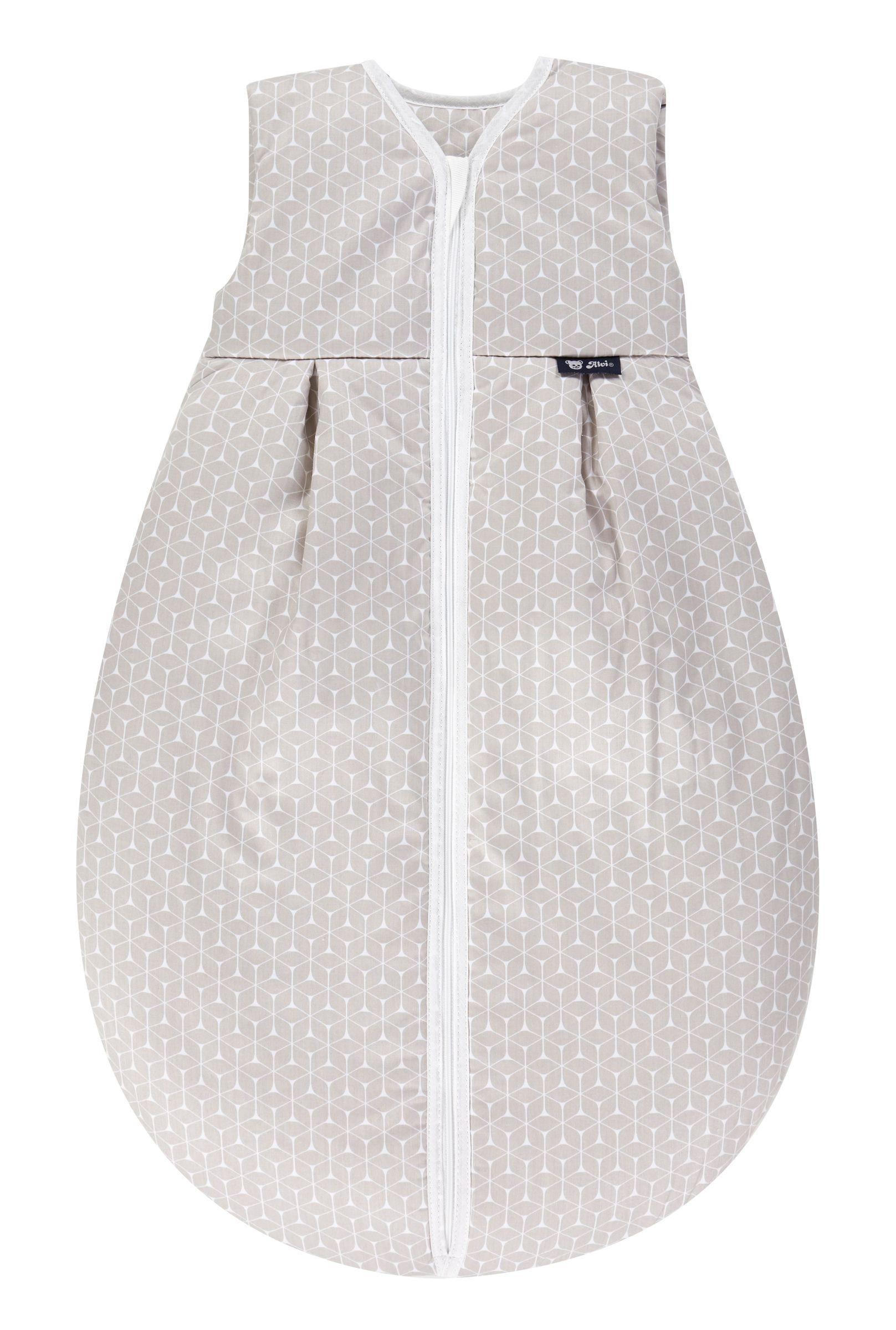 Babyschlafsack Alvi Kugelschlafsack Thermo Exclusiv, Winterschlafsack Außensack 2,5 TOG ärmellos atmungsaktiv aus 100% Baumwolle bis 60 Grad waschbar