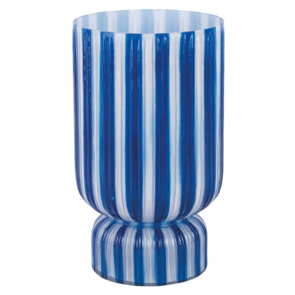 Present Time Dekovase Vase Rayado Retro Blau (26cm)