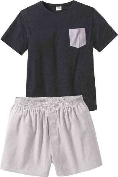 HENSON&HENSON Pyjama (Set, T-Shirt und Shorts) bequemer Schnitt mit elastischem Komfortbund