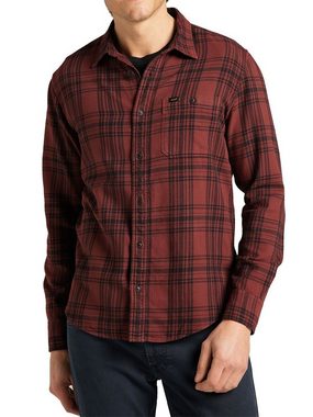 Lee® Langarmhemd Regular Fit Kariert - Leesure Shirt Fired Brick