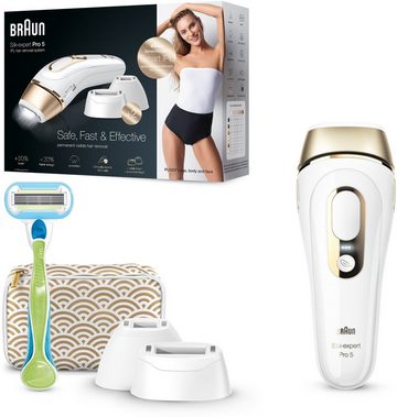 Braun IPL-Haarentferner Silk-expert Pro IPL PL5237, 400.000 Lichtimpulse, für dauerhaft sichtbare Haarentfernung für Damen und Herren