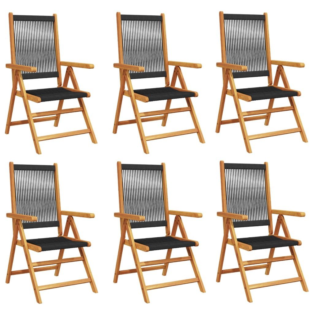 vidaXL Gartenstuhl Gartenstuhl Verstellbar 6 Stk. günstig online kaufen