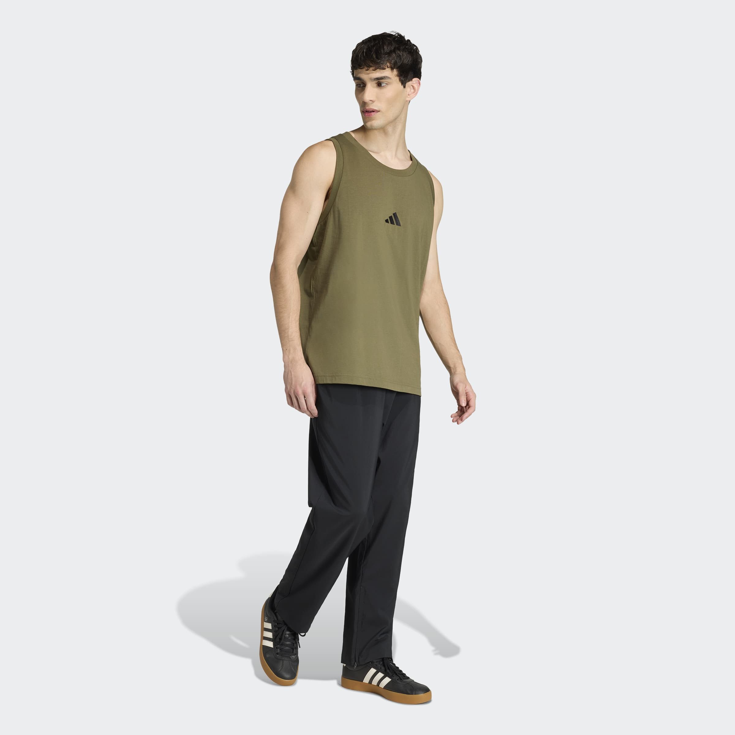 adidas Sportswear Tanktop ESSENTIALS SMALL LOGO ohne Verschluss, aus Baumwolle, normale Länge – Bild 5 von 5