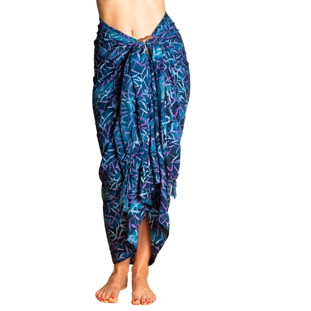 PANASIAM Pareo Sarong Wachsbatik Blautöne aus günstig online kaufen