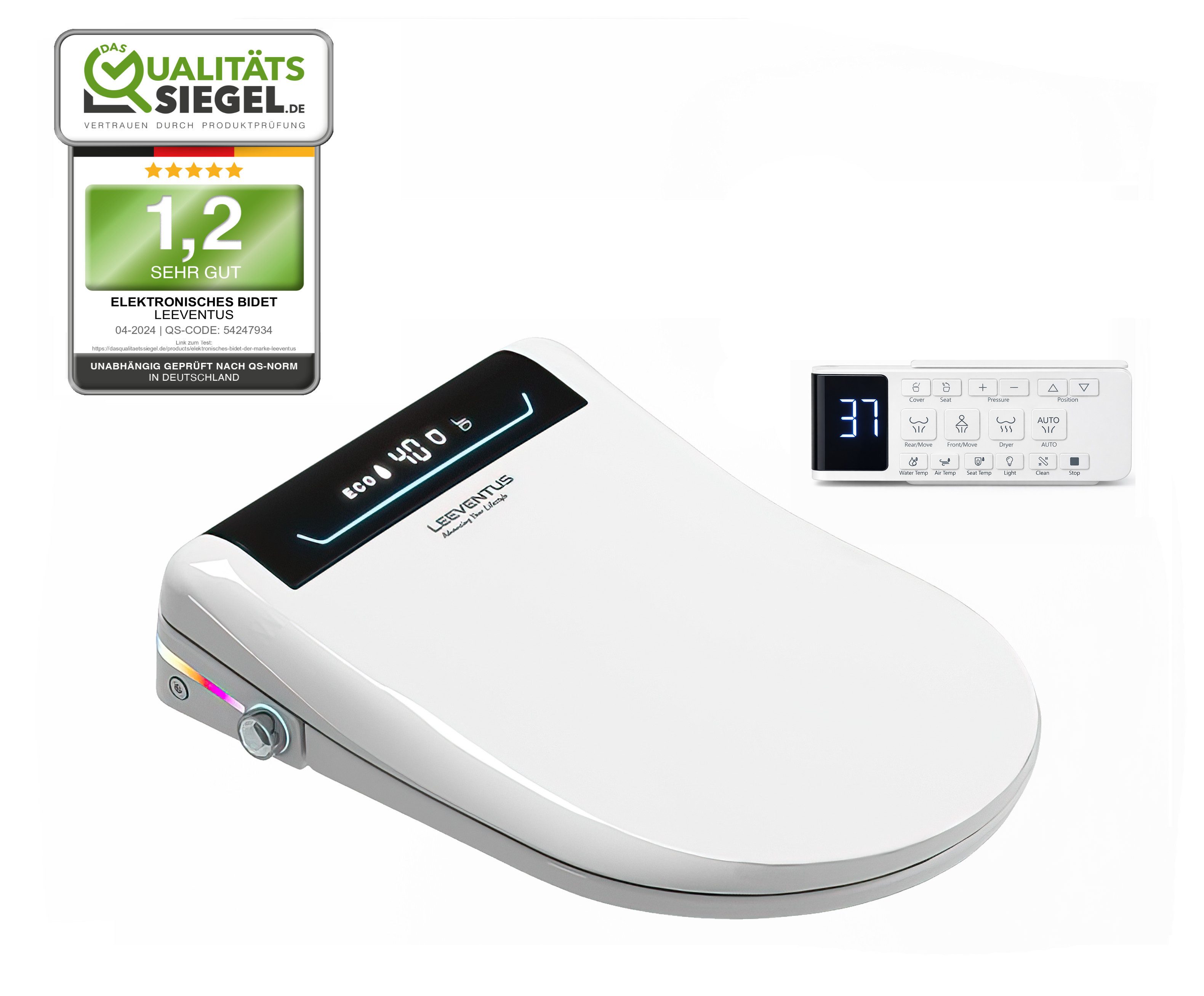 LEEVENTUS Dusch-WC-Sitz Leeventus MYN01 mit Fernbedienung