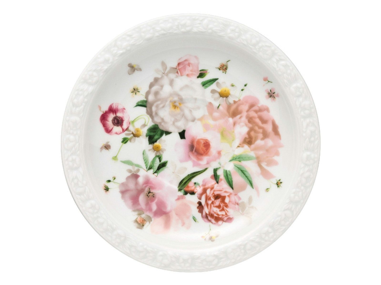 Rosenthal Untertasse Maria Pink Rose Tee-Untertasse 16 cm, Untertasse