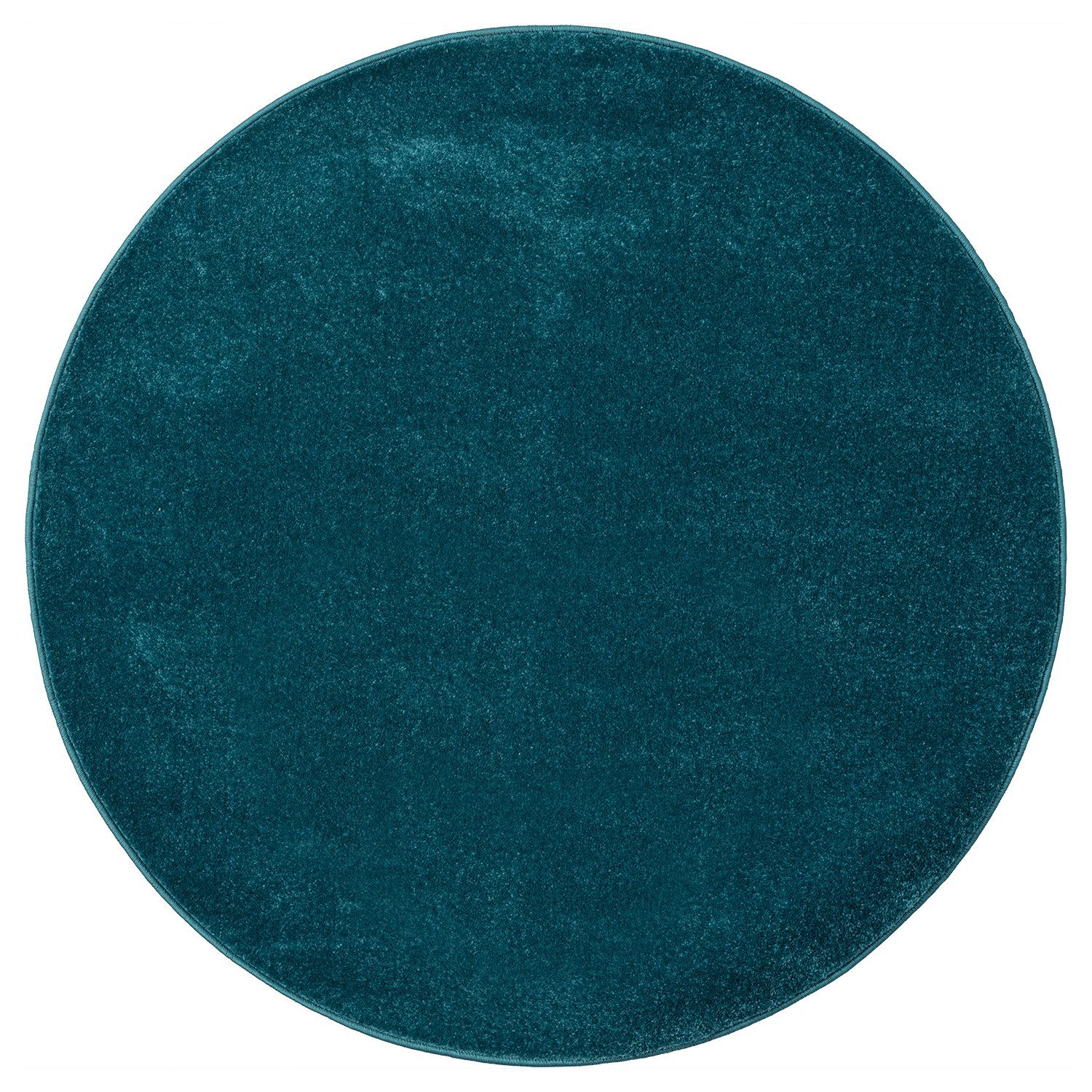 Vimoda Teppich Teppich Rund Wohnzimmer Kurzflor, günstig online kaufen