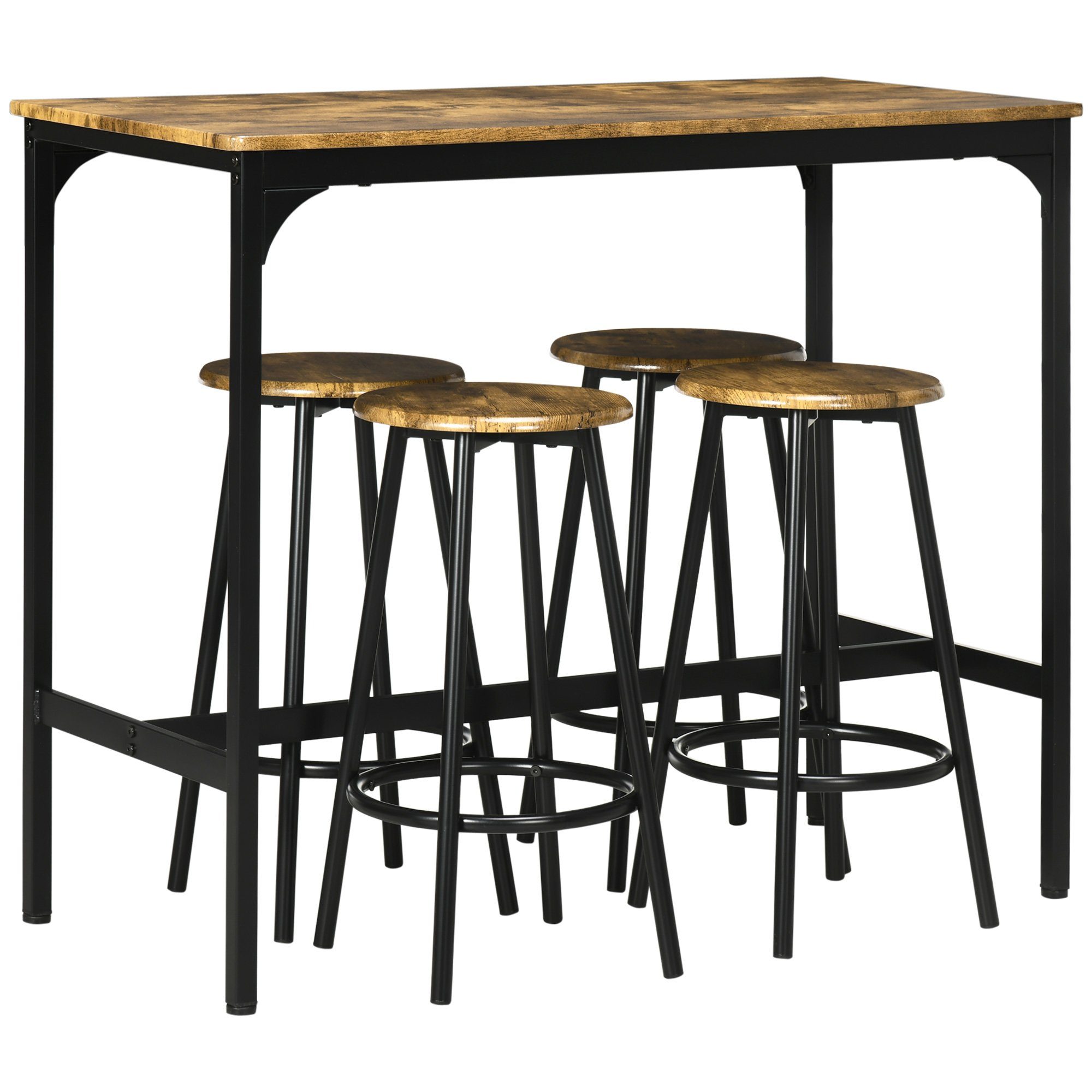 HOMCOM Bargruppe Bartisch Set günstig online kaufen