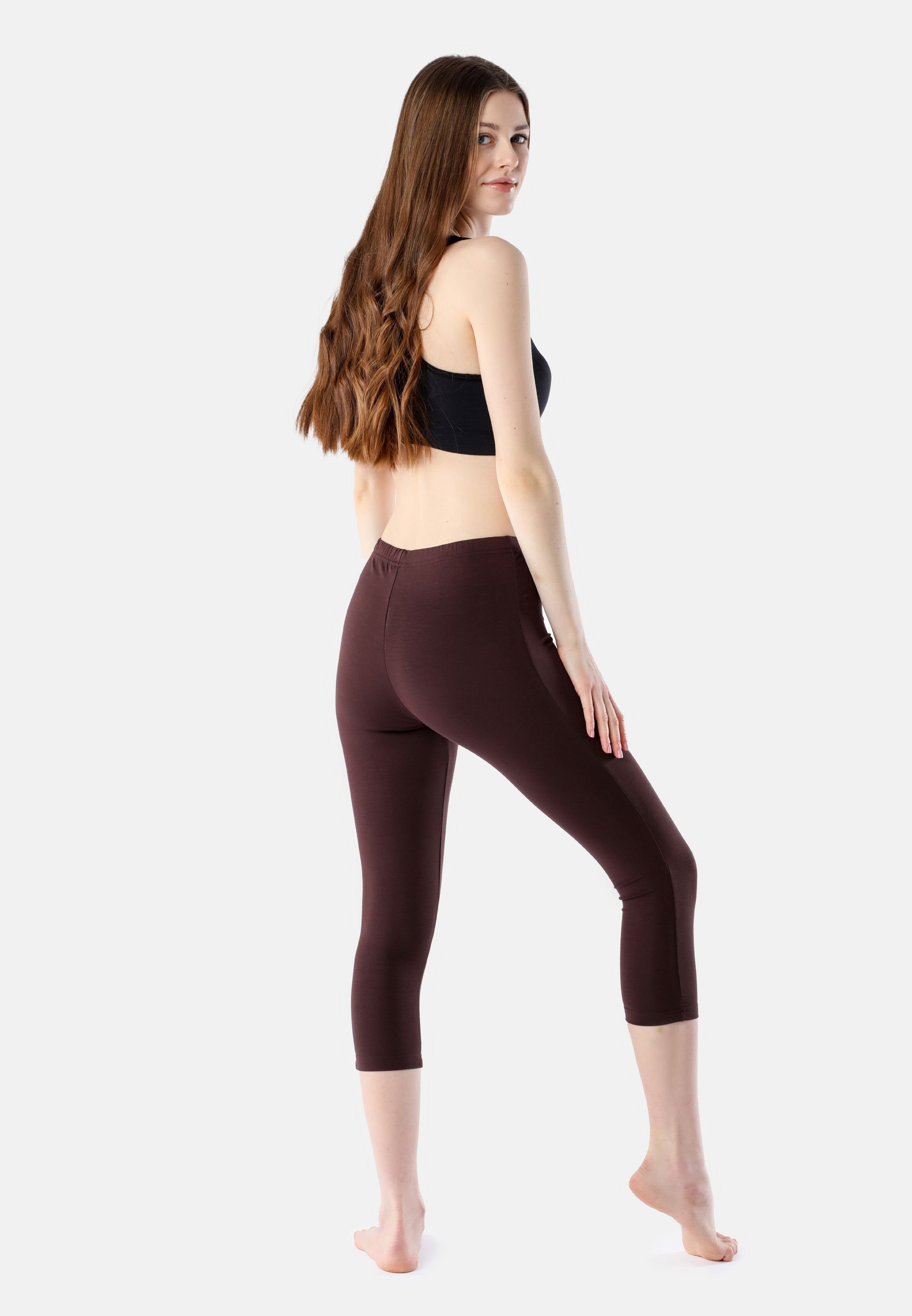 Bellivalini Leggings Damen Leggings 3/4 aus Viskose BLV50-204 (1-tlg) elastischer Bund