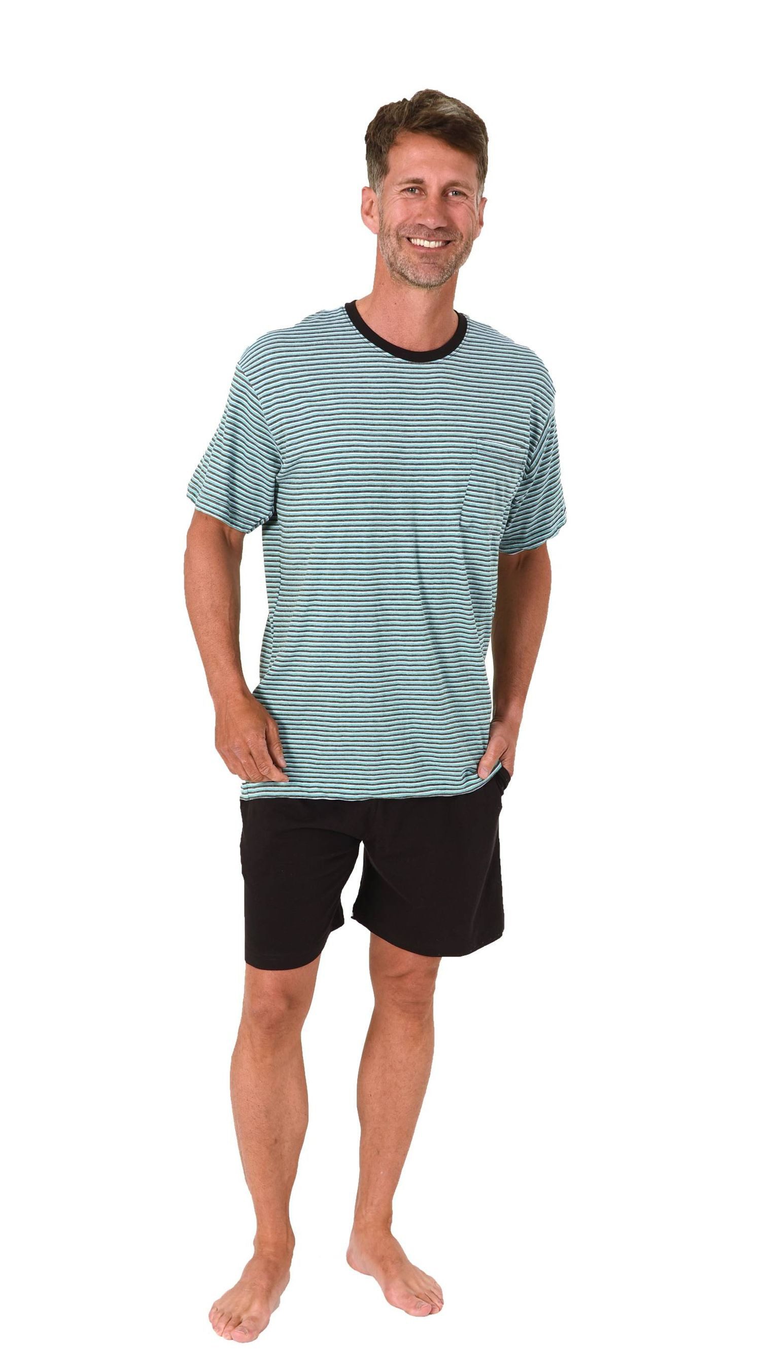Normann Pyjama Normann Herren kurzarm Schlafanzug Shorty Pyjama - auch in Ü günstig online kaufen