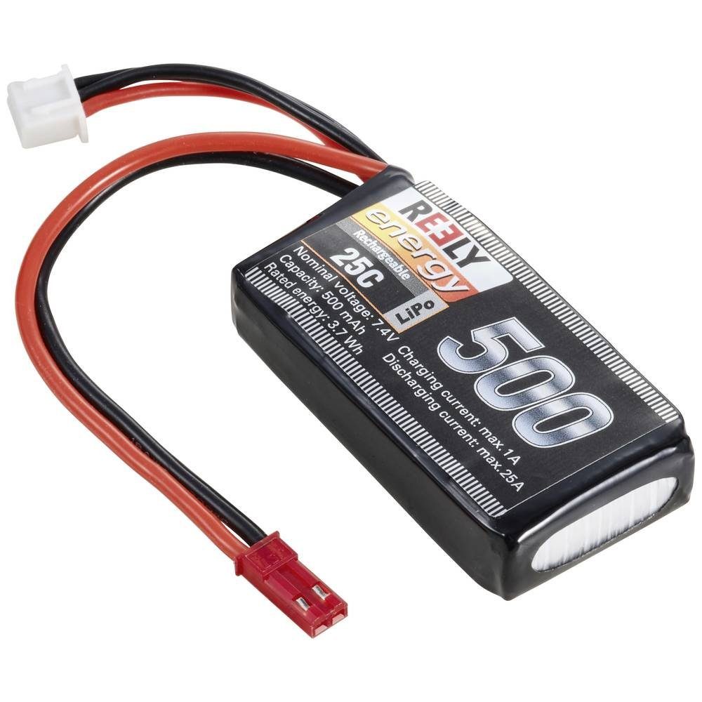 Modellbau-Akkupack (LiPo) 7.4 V 500 mAh Zellen-Zahl: 2 25 C RE-7851726 Akku