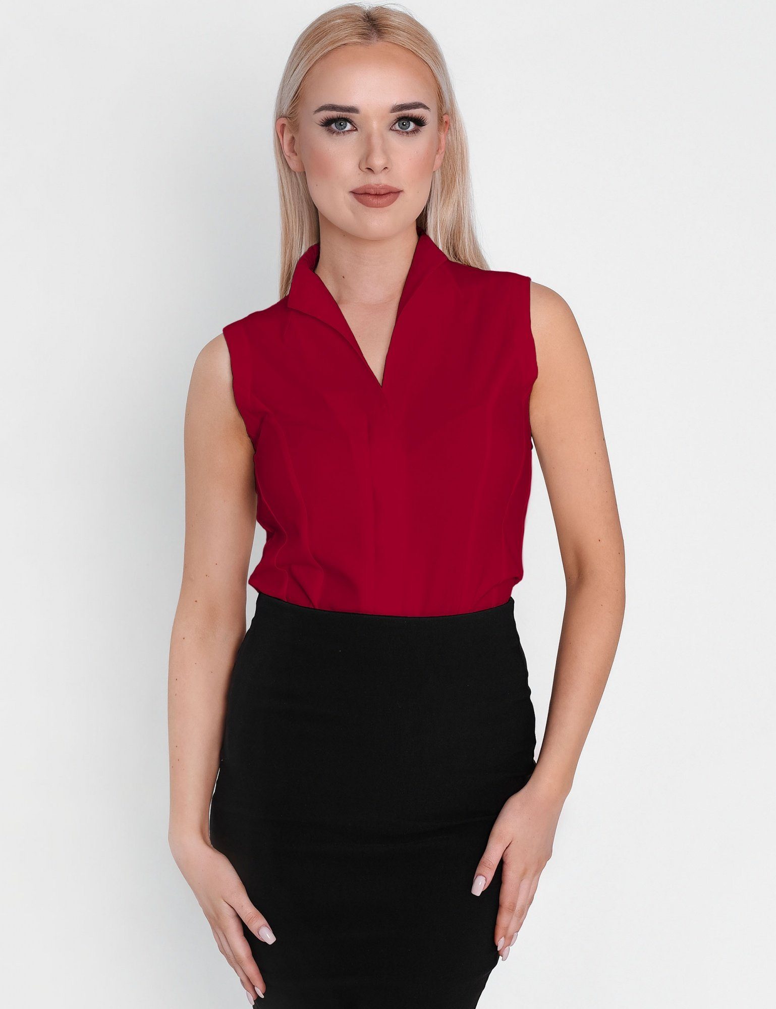 HEVENTON Klassische Bluse ärmellos, bügelleicht, mit günstig online kaufen
