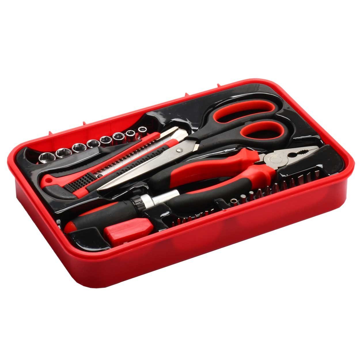 32-teilig Handwerkzeug Box Werkzeugsatz Werkzeugkoffer security Set TS-32 SCHMIDT tools Werkzeugset