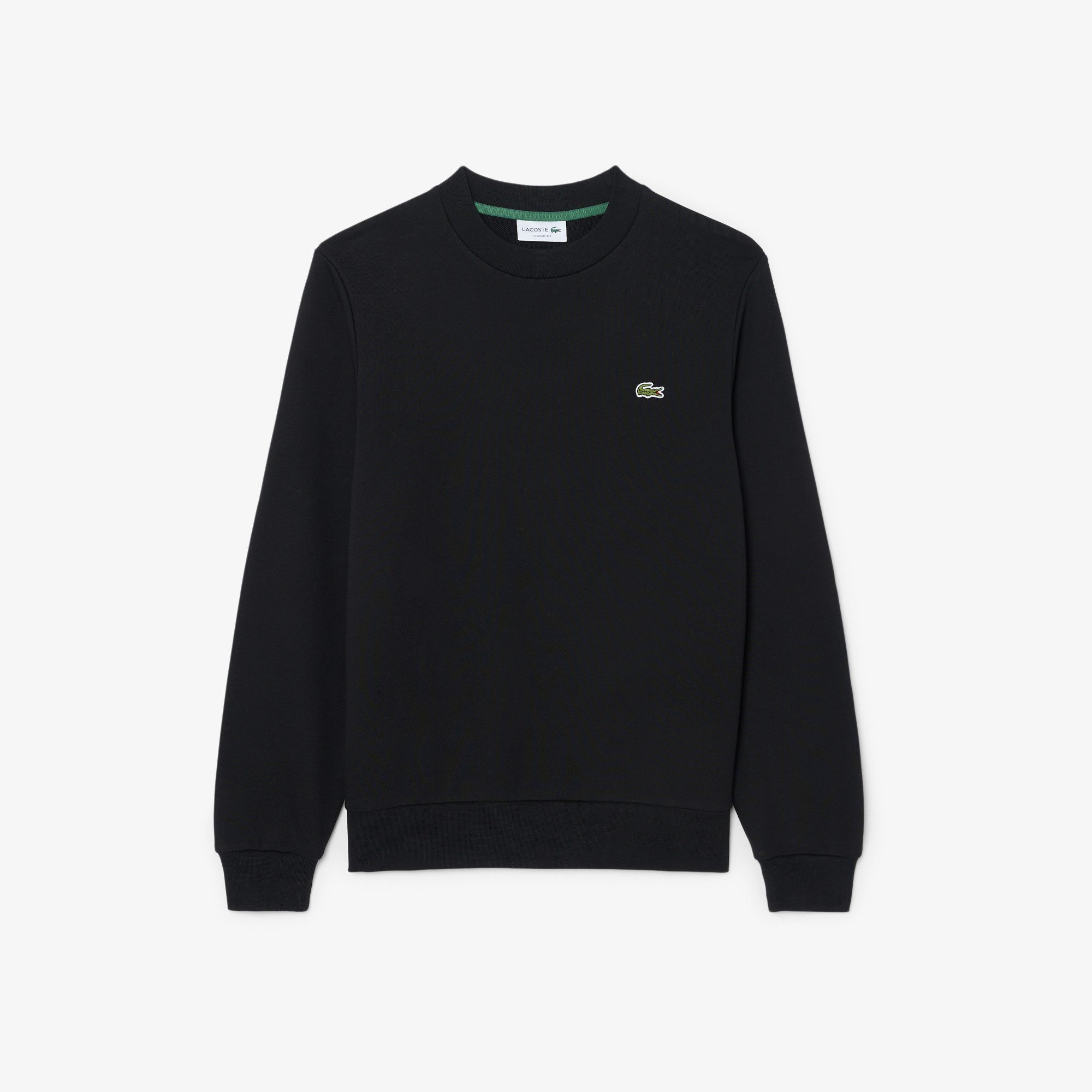 Lacoste Sweatshirt Classic Fit, reine Baumwolle, gesticktes Krokodil auf der Brust
