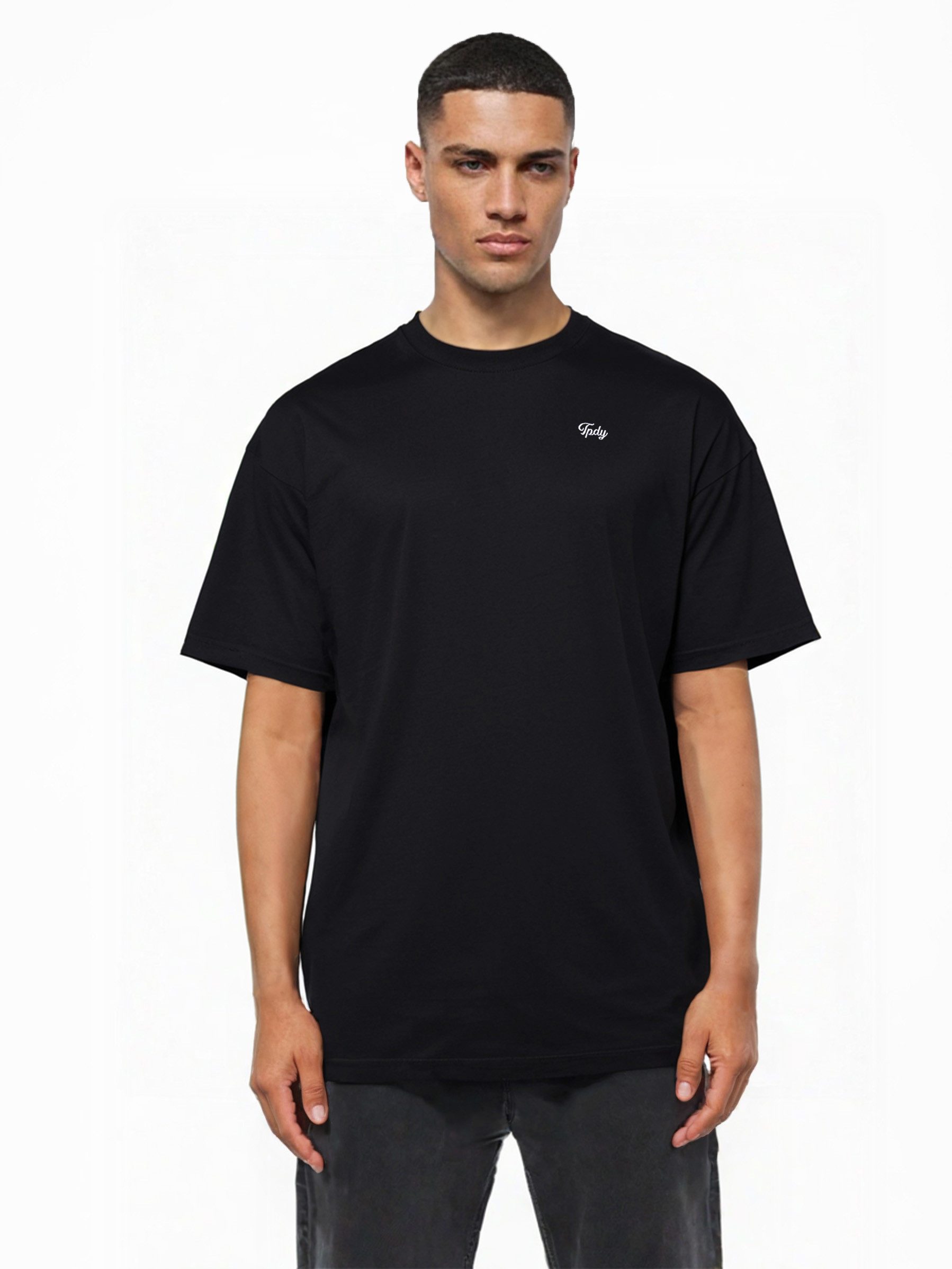 trueprodigy Oversize-Shirt Nika Logostickerei Rundhals dicker günstig online kaufen