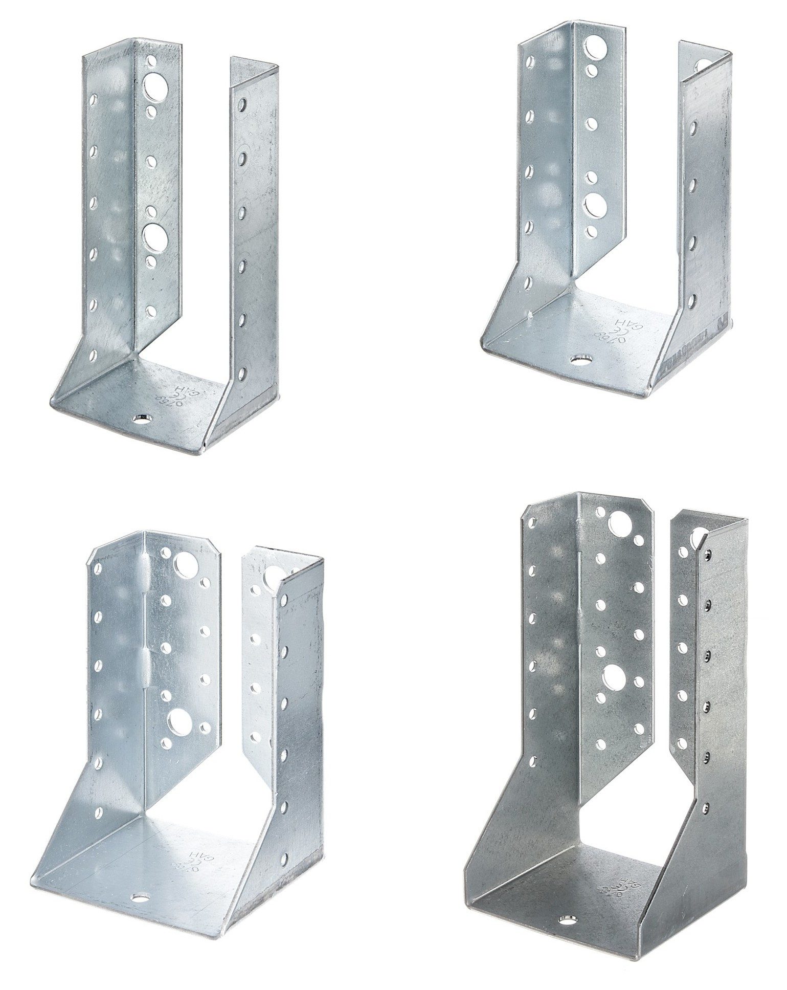 Alberts Winkelverbinder, 25x Balkenschuh Typ B, verzinkt, verschiedene Größen