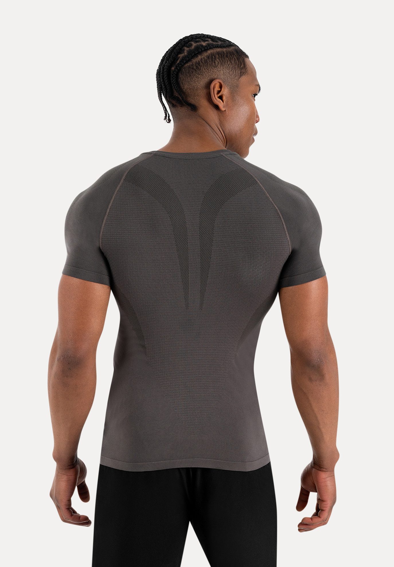 Smilodox T-Shirt Carnos, Compression Shirt Herren, Gymshirt, Seamless, Training Compression Fit, Seamless, atmungsaktiv, Body Mapping, Stretch