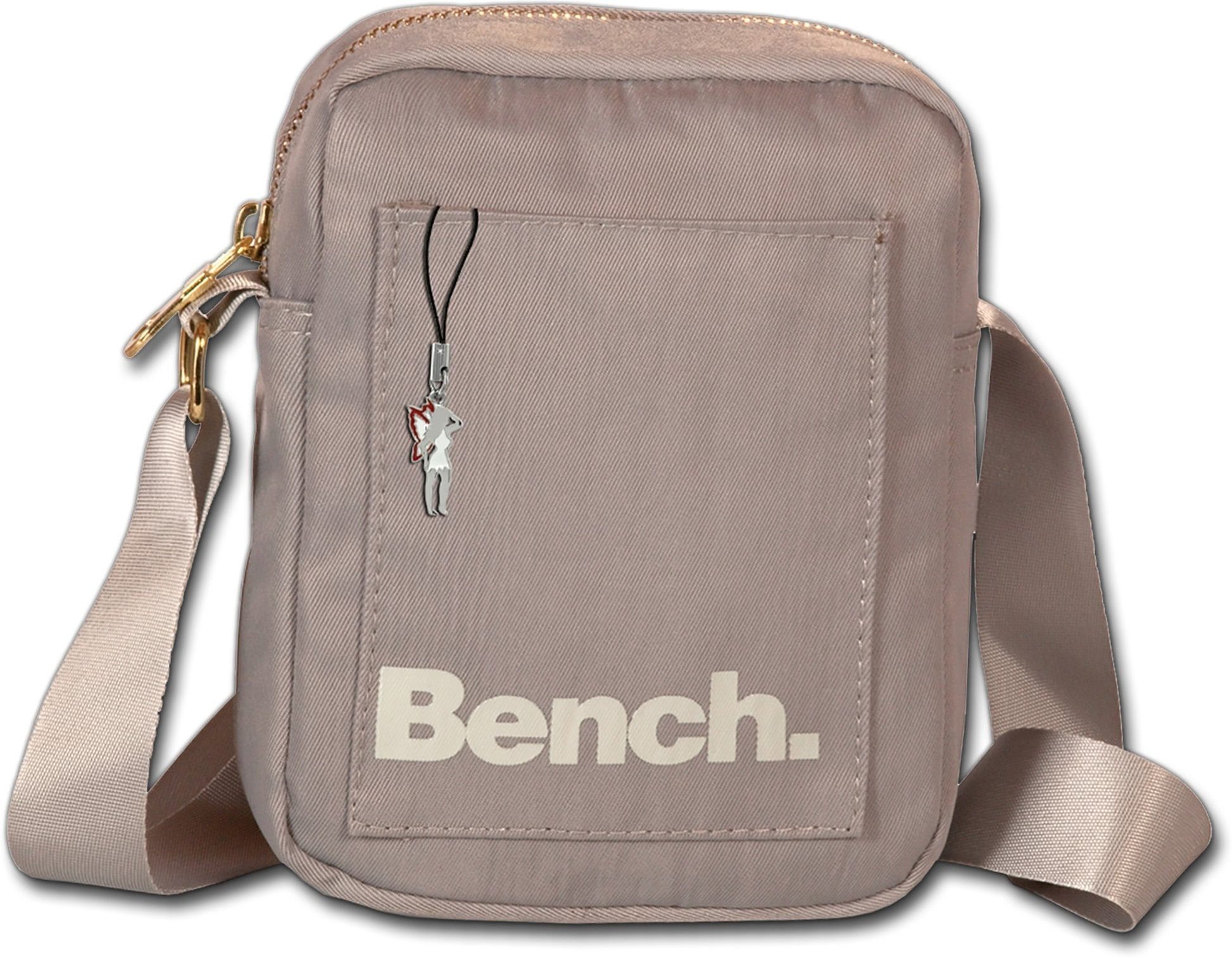 Bench. Umhängetasche Bench sportliche MiniBag Umhängetasche, Damen, Jugend  Tasche aus Nylon, Größe ca. 14cm in grau