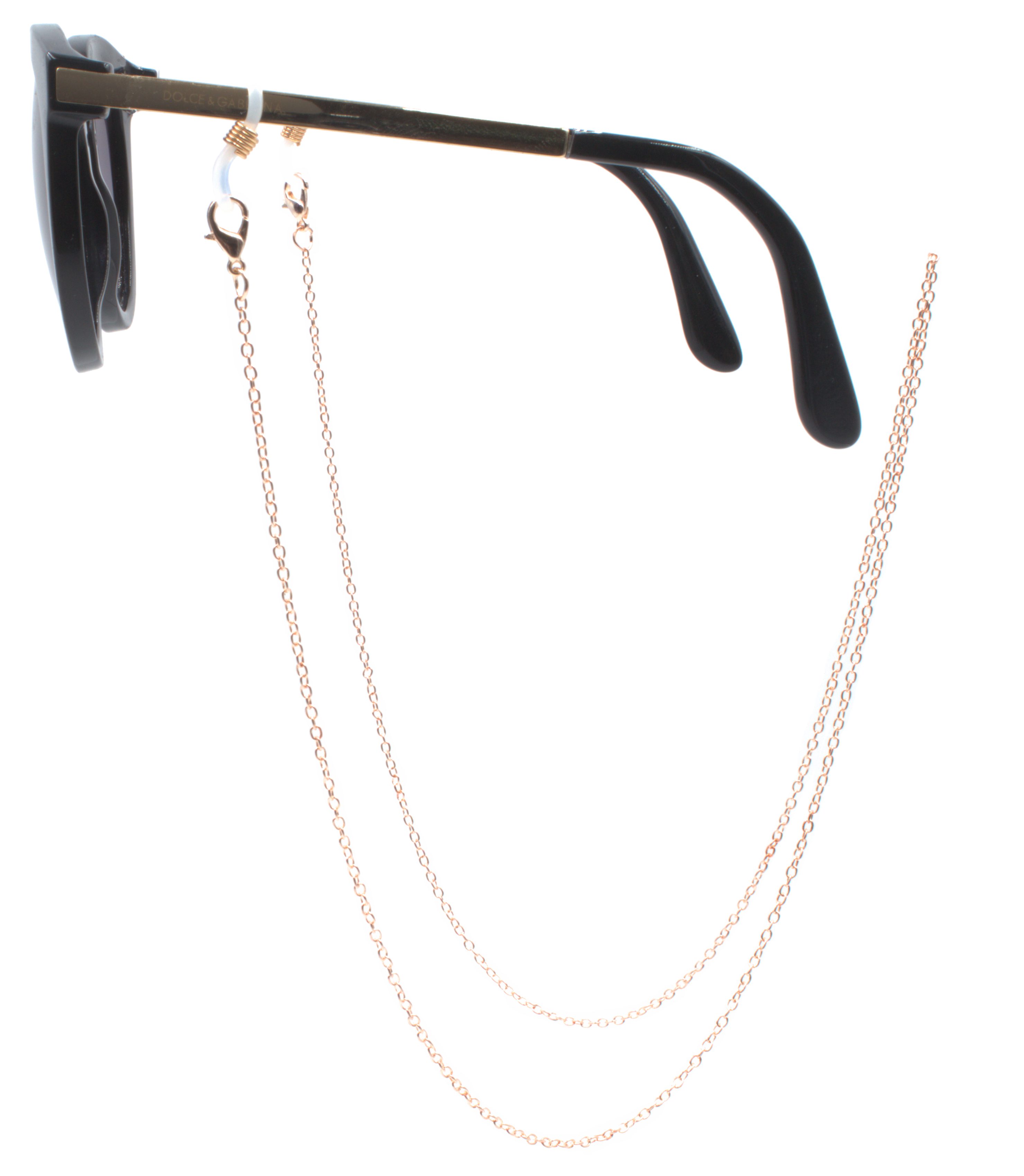 GERNEO Brillenkette GERNEO® - Nizza – korrosionsbeständige Brillenkette & Maskenhalter, vergoldet oder versilbert – einzigartig hochwertige Brillenkette Rosé