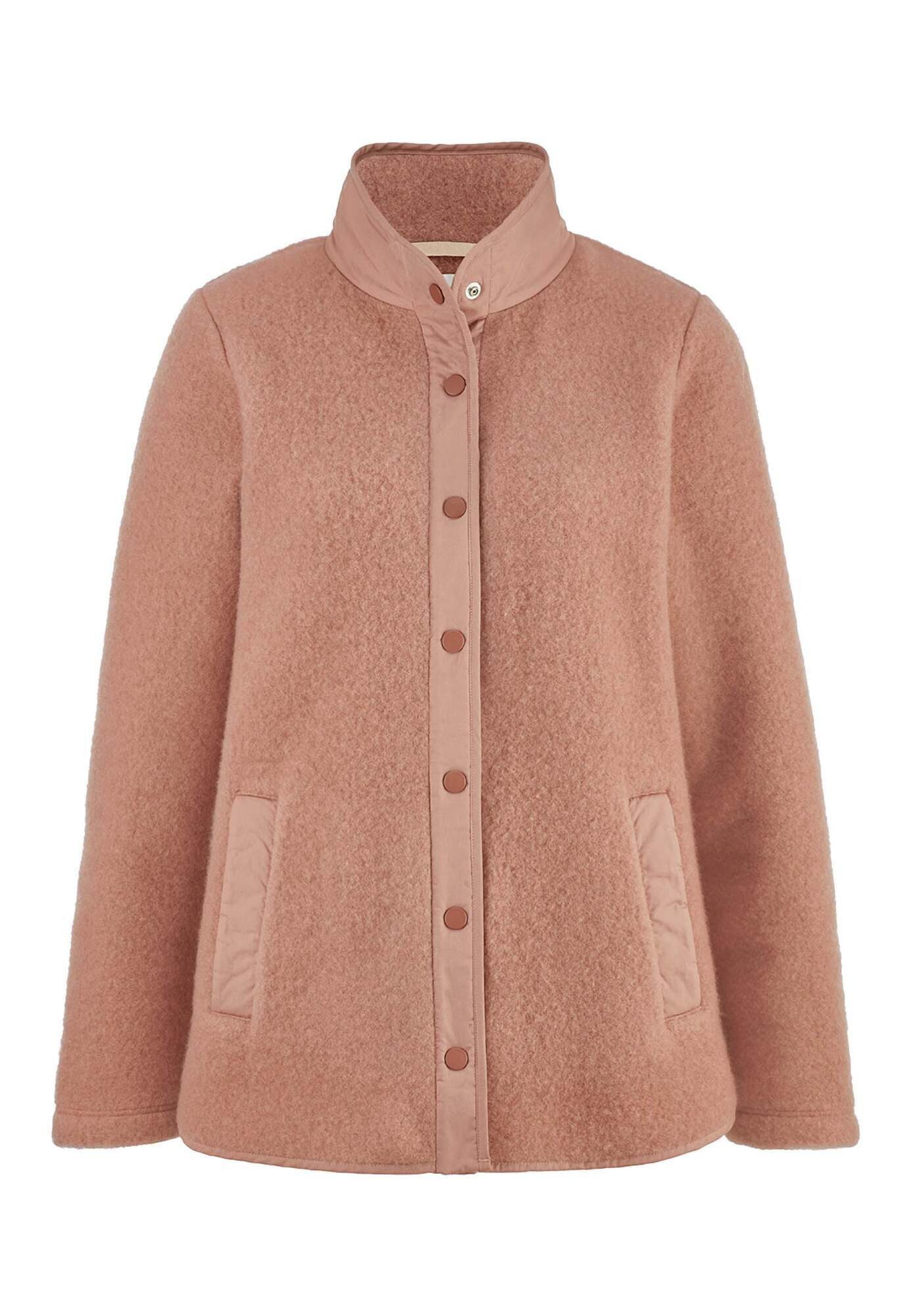 Hessnatur Fleecejacke aus Bio-Merinowolle und Bio-Baumwolle (1-St)