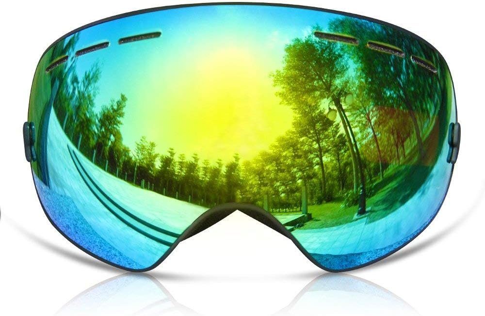 DOTMALL Skibrille Doppel-Objektiv UV-Schutz Skibrille Damen Für Anti-Fog Herren und