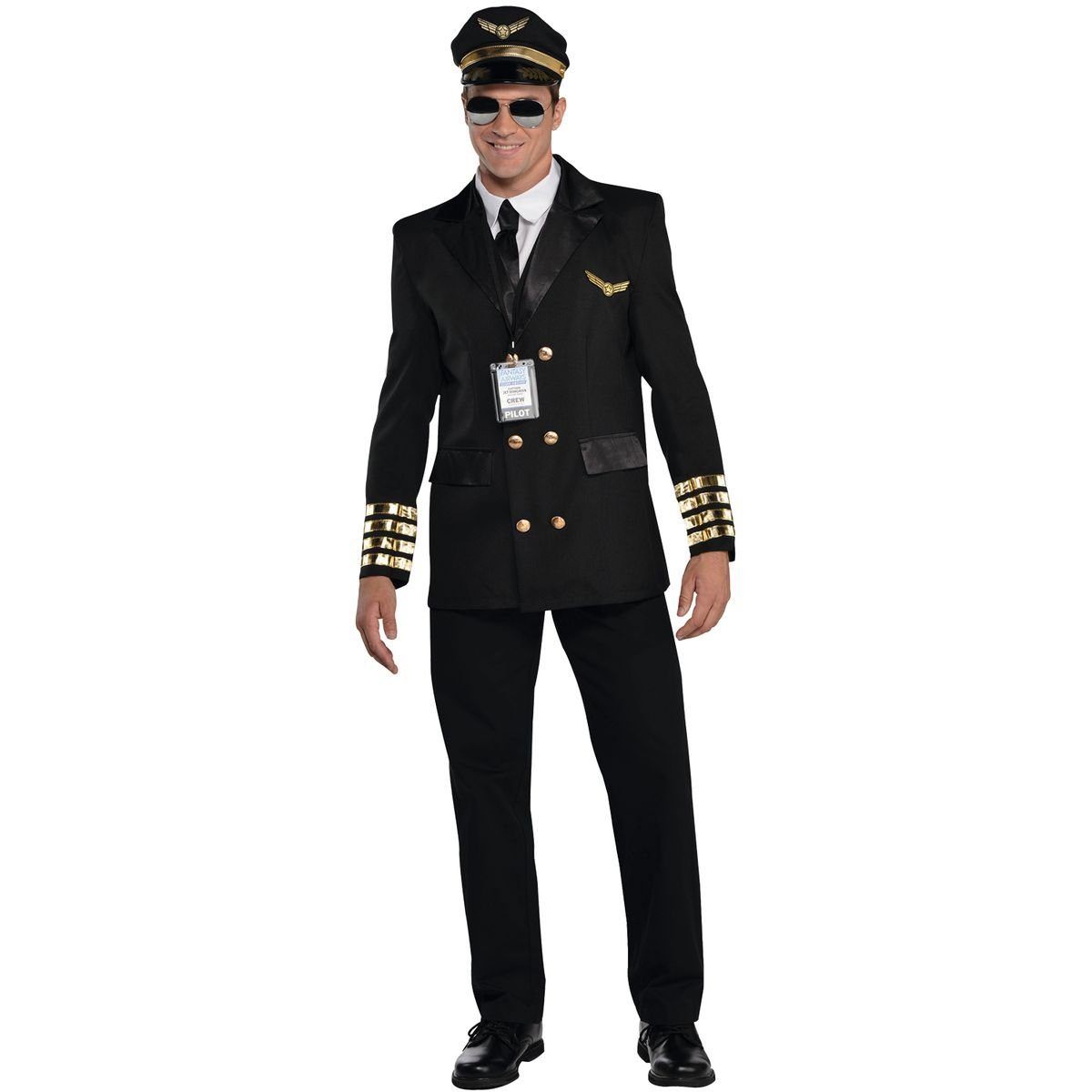Kostüm Pilot Kapitän Elias für Herren