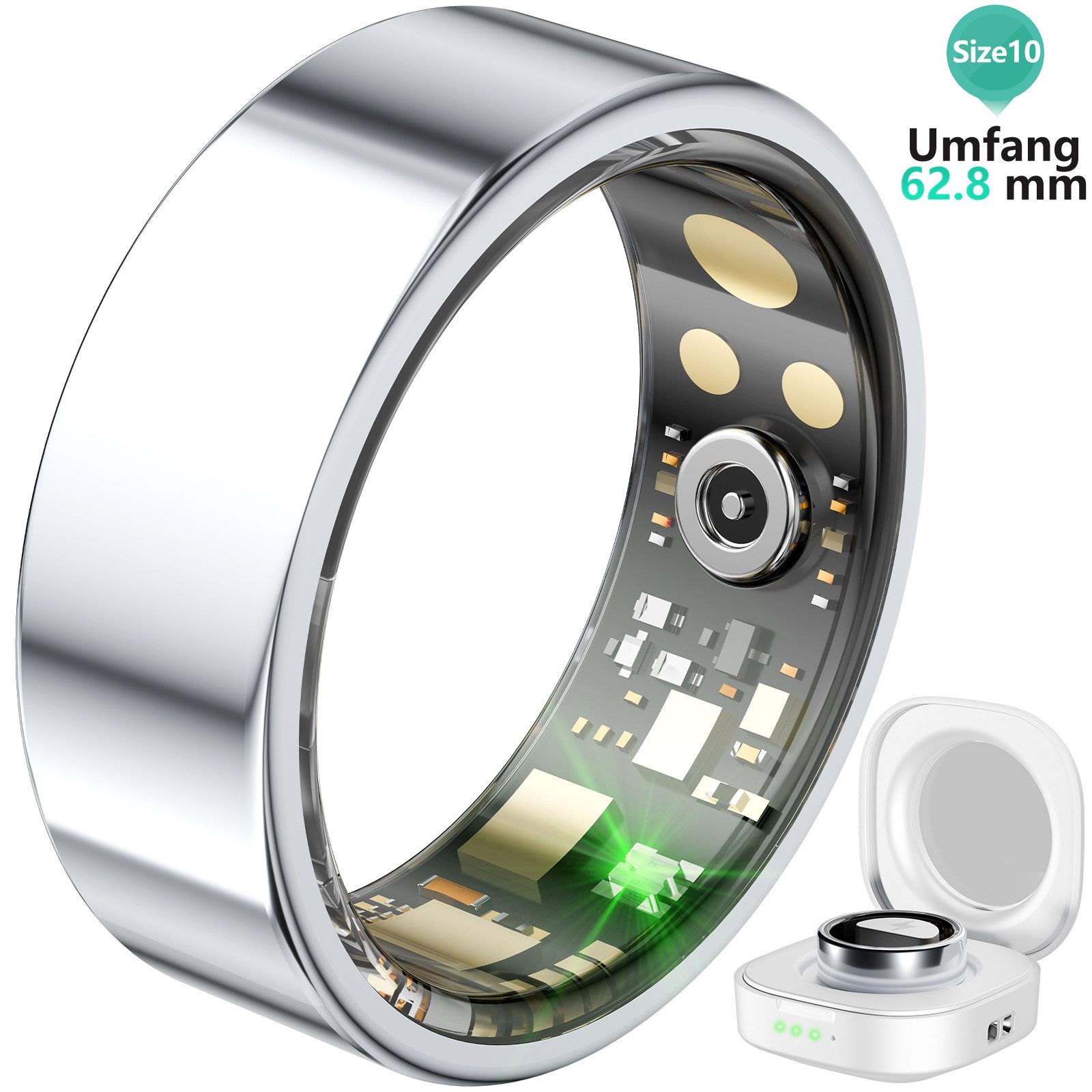 Smart Ring für Herren Damen, Fitness Tracking Smart Ring Smartwatch