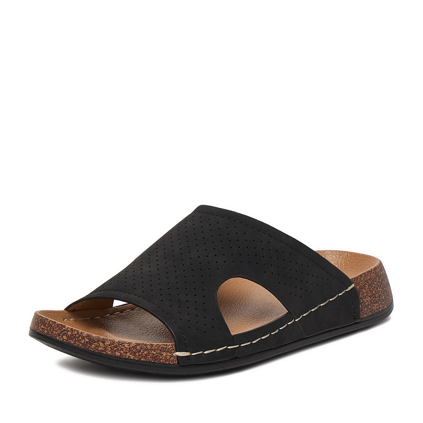 Go Soft Go Soft Damen-Flip-Flops, Schwarz Badepantolette