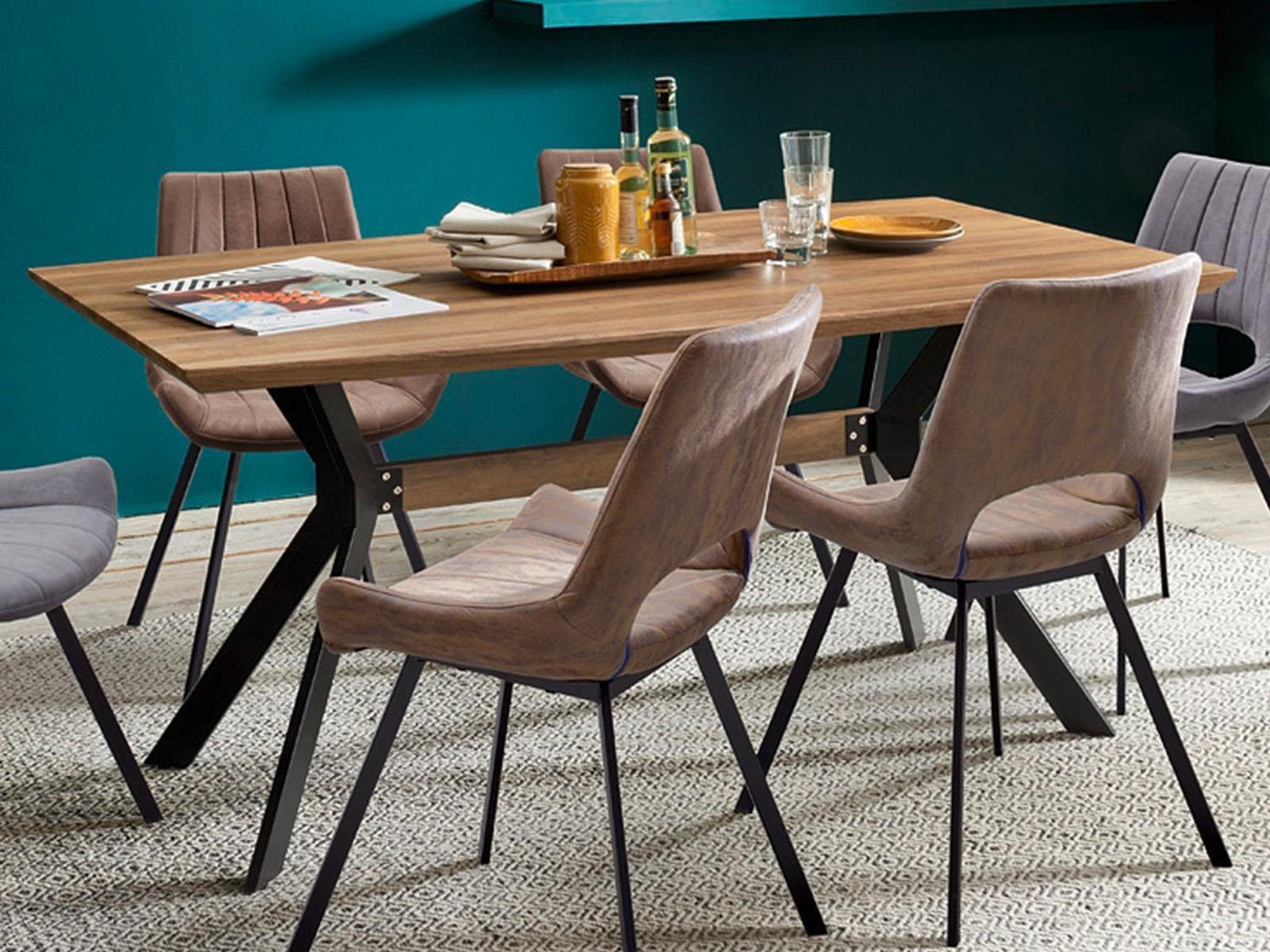 möbelando Esstisch Shayna, 160 x 76 x 90 cm (B/H/T)