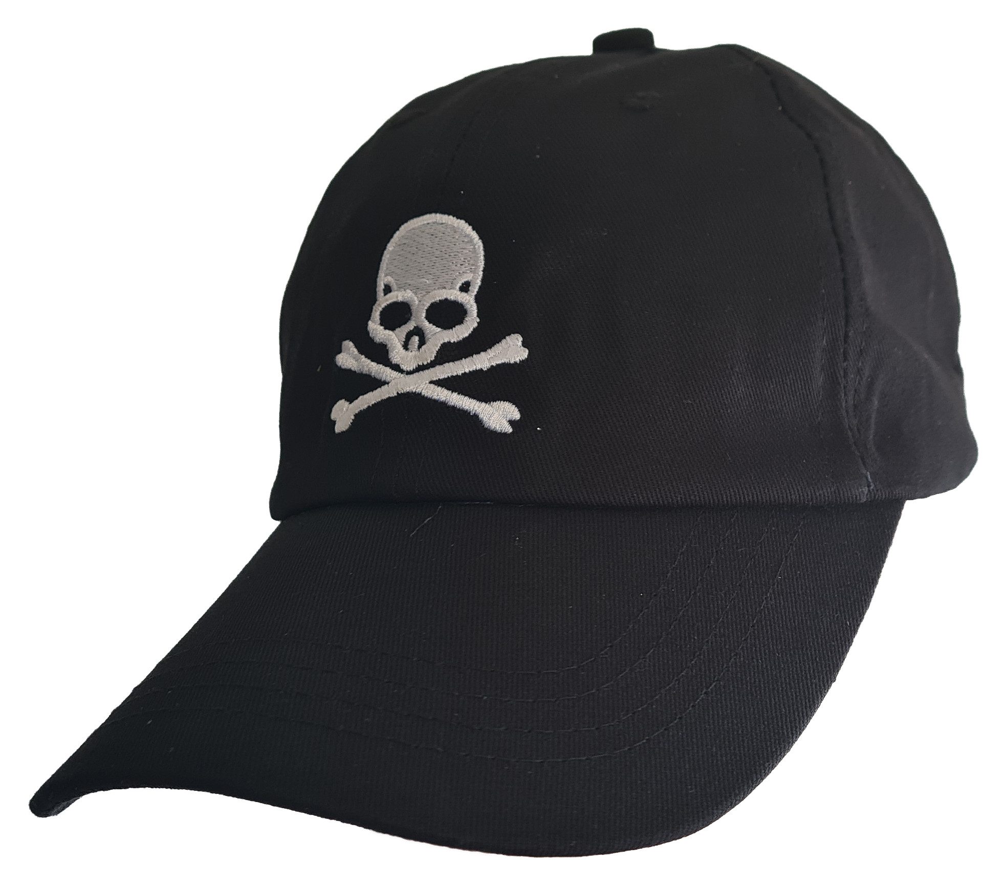 Schirmmütze Baseball Cap Mütze Skull Totenkopf Blackwhite