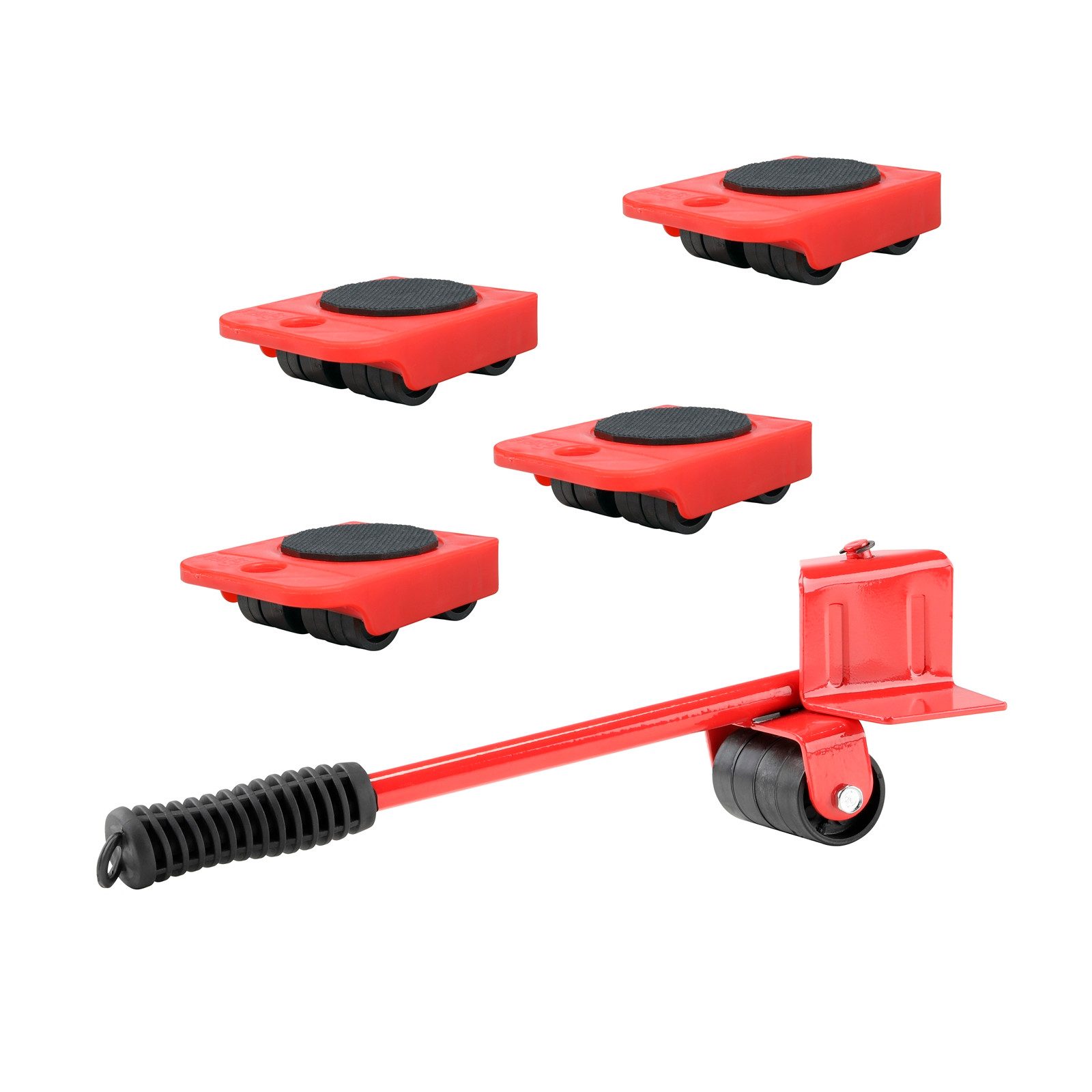 HTI-Living Hydraulikheber Möbeltransport-Set zum Rollen, (Set, 5 St., 1x Heber, 4x Eckroller)