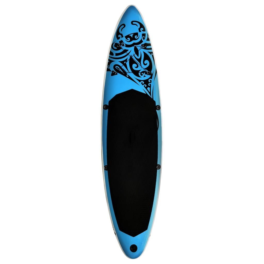 366x76x15 Up DOTMALL Stand Blau cm Schlauchboot Set vidaXL Paddle Board Aufblasbares