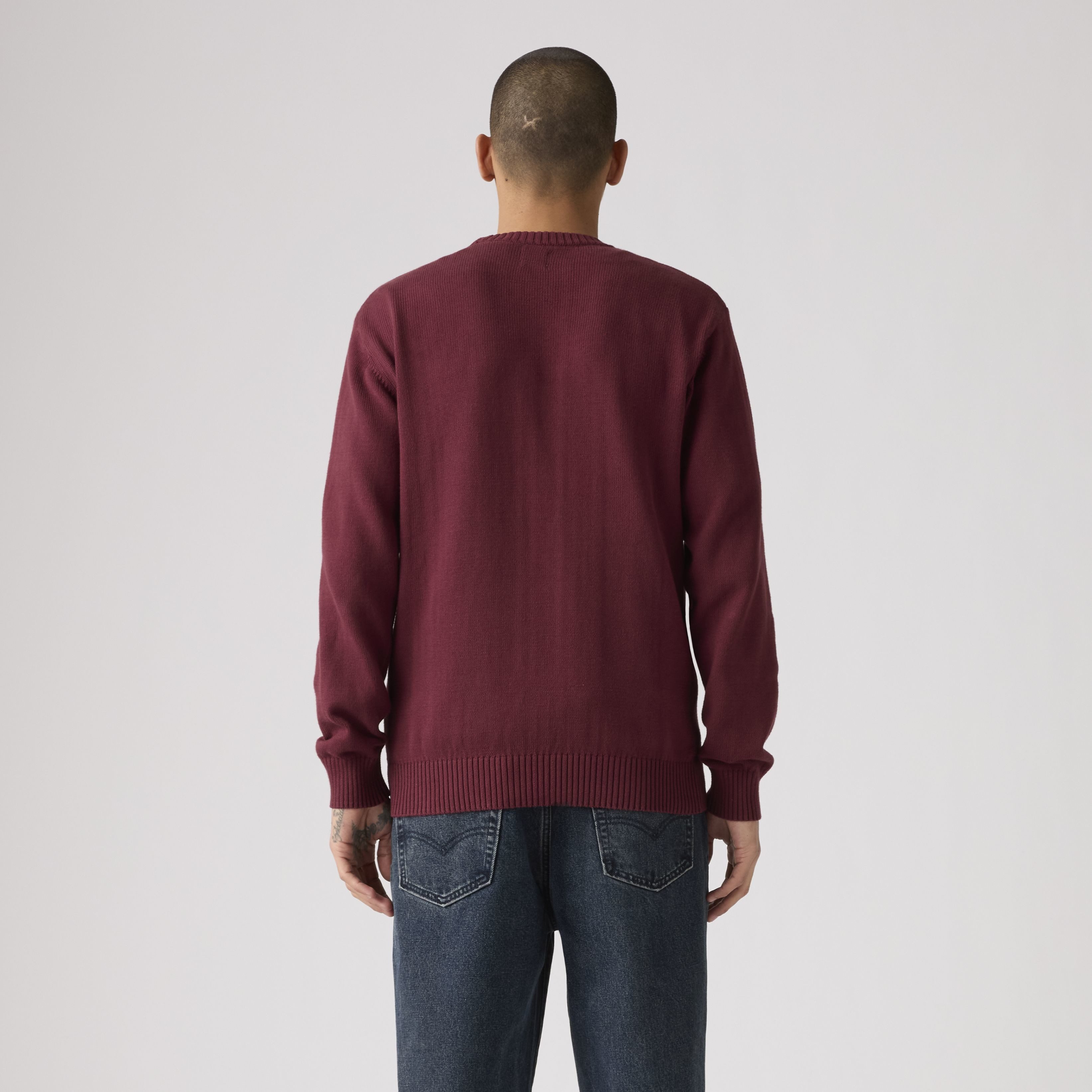 Levi's® Strickpullover CLASSIC HM SWEATER mit Logostickerei und aus reiner Baumwolle