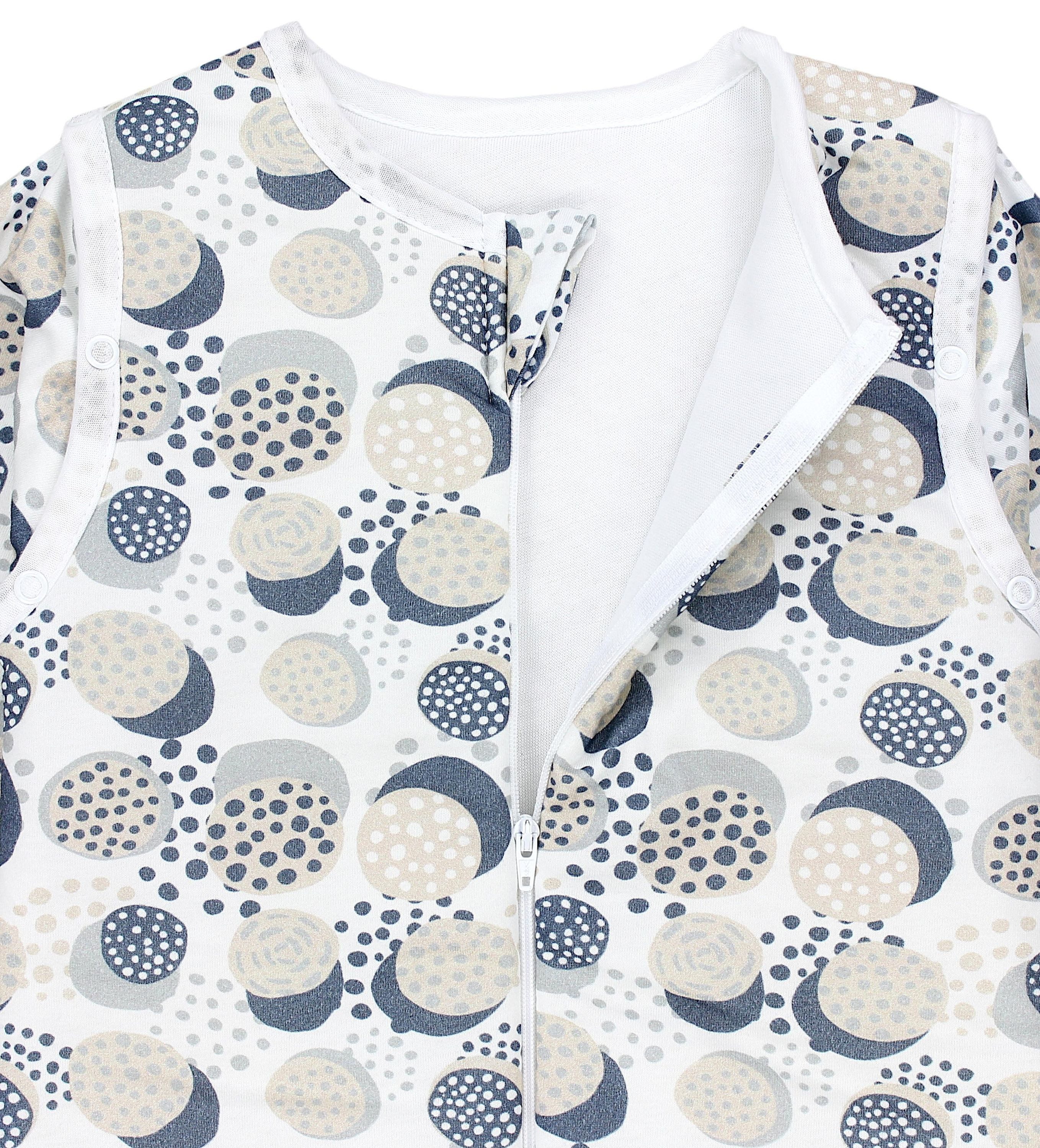 TupTam Babyschlafsack 2.5 TOG Schlafsack BIO-Baumwolle mit Beinen und Ärmeln Herbst Winter – Bild 5 von 5