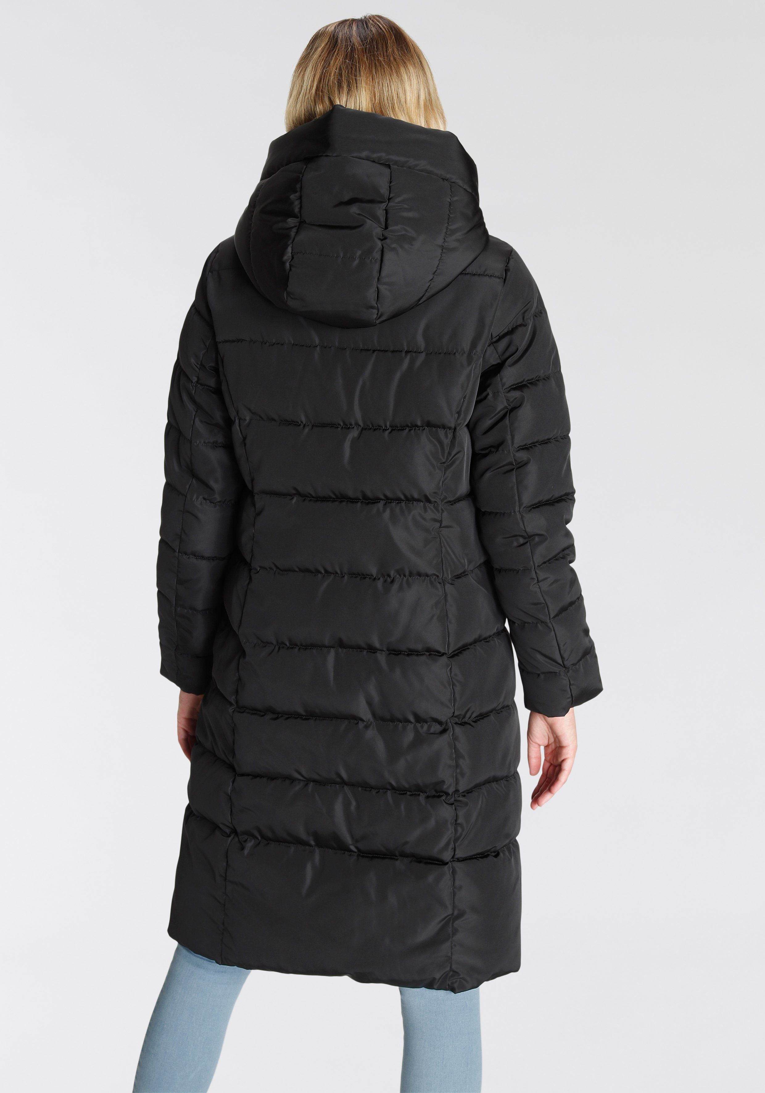 ONLY Steppmantel ONLTINA – Puffermantel mit Premium-Füllung und verdecktem Zipper regular fit, casual, Steppware, Kunstfaser, hochschließend