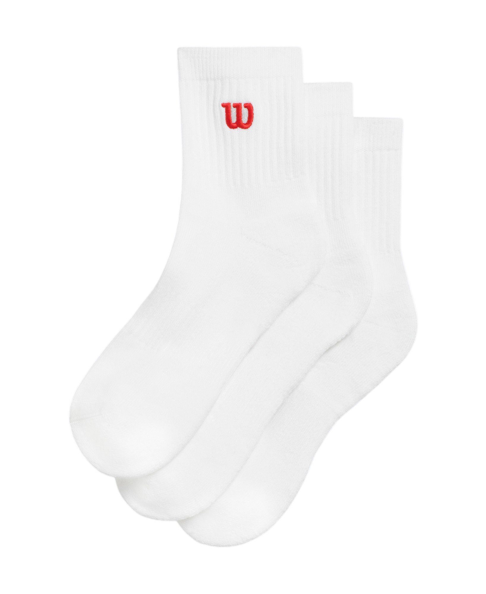 Tennissocken Quarter Logo weiss Herren - 3 Paar