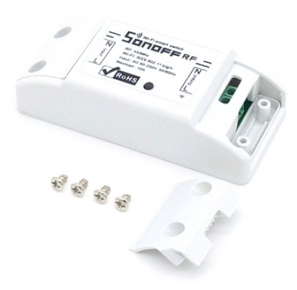 Funk-Empfangsmodul Sonoff Basic 1-Kanal WiFi-Schalter mit Timer per Handy +ALEXA +Google