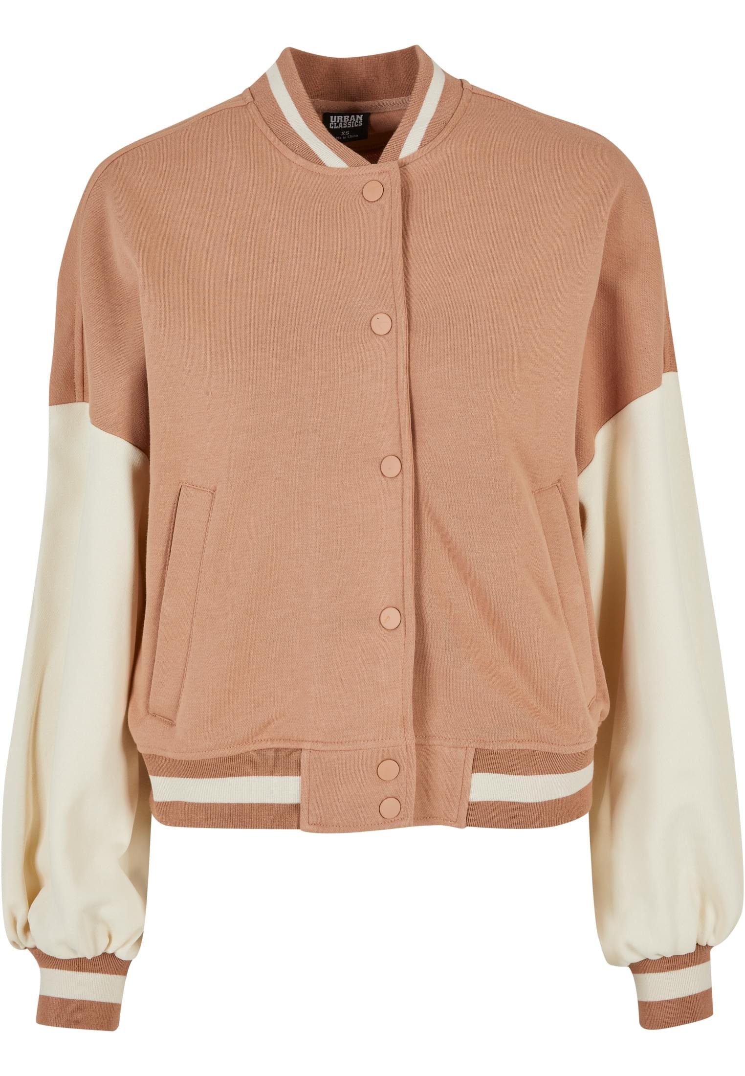 Jacket Damen 2 Oversized Tone Sommerjacke Terry Ladies URBAN College (1-St) CLASSICS amber/whitesand