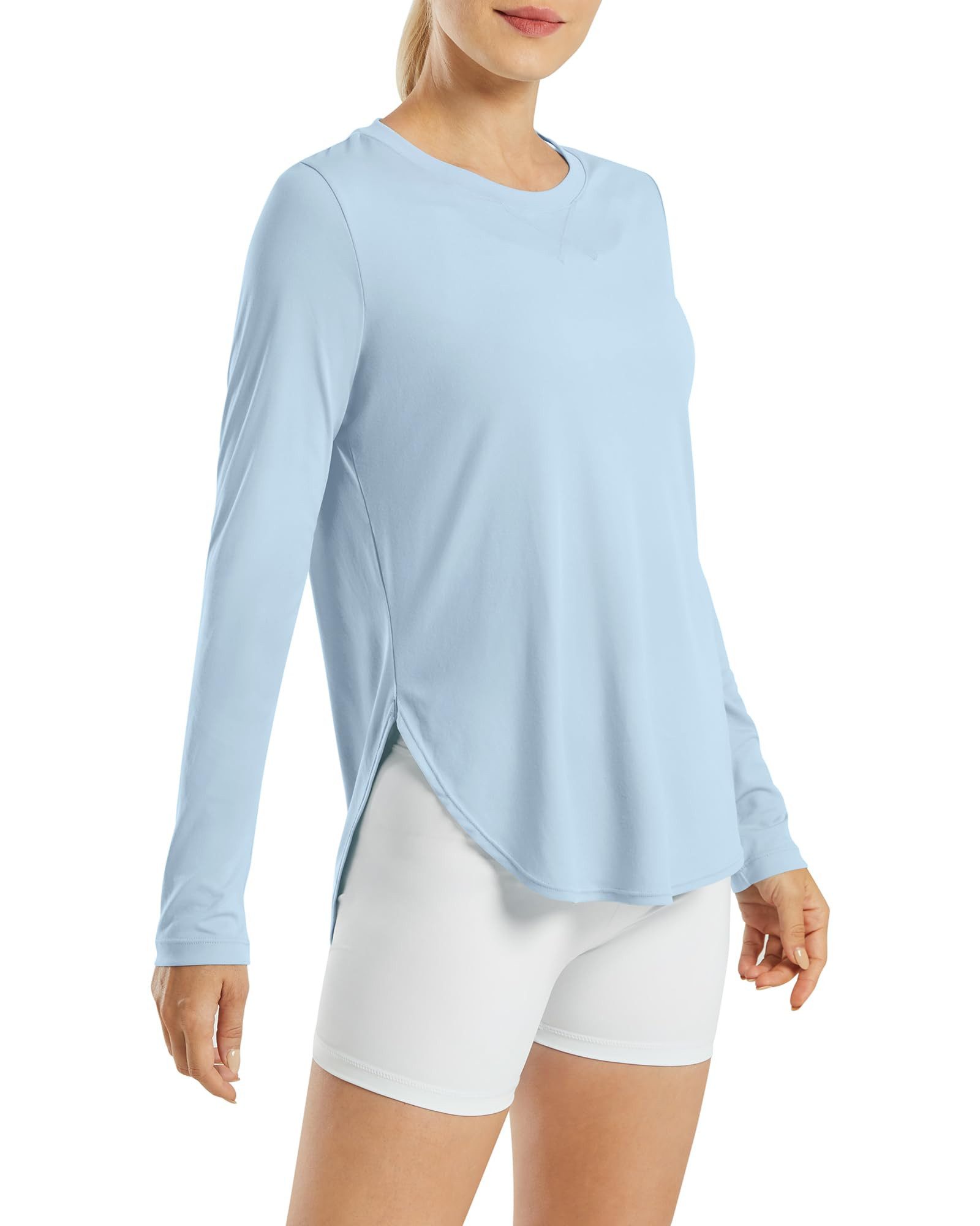 G4Free Trainingsshirt Damen Sport Shirts Langarmshirt Sonnenschutz Shirt UV Schutz UPF 50+ Laufshirt Rashguards Yoga Funktionsshirt Fitness