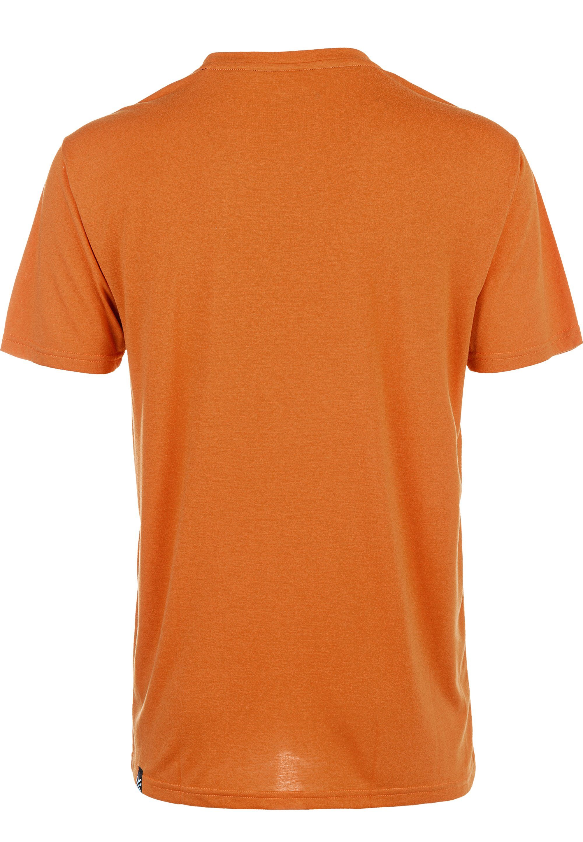 Funktionsshirt Recycling-Polyester Astoren hochwertigem (1-tlg) orange Virtus aus
