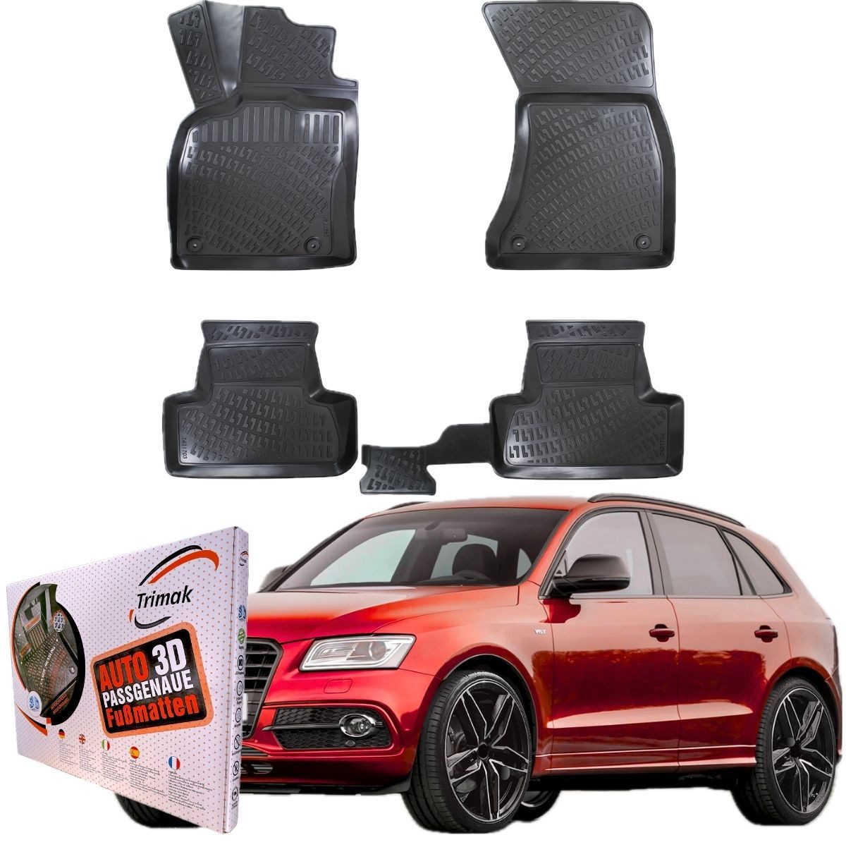 Passform-Fußmatten Oder Kofferraumwanne Oder Set kompatibel mit Audi Q5