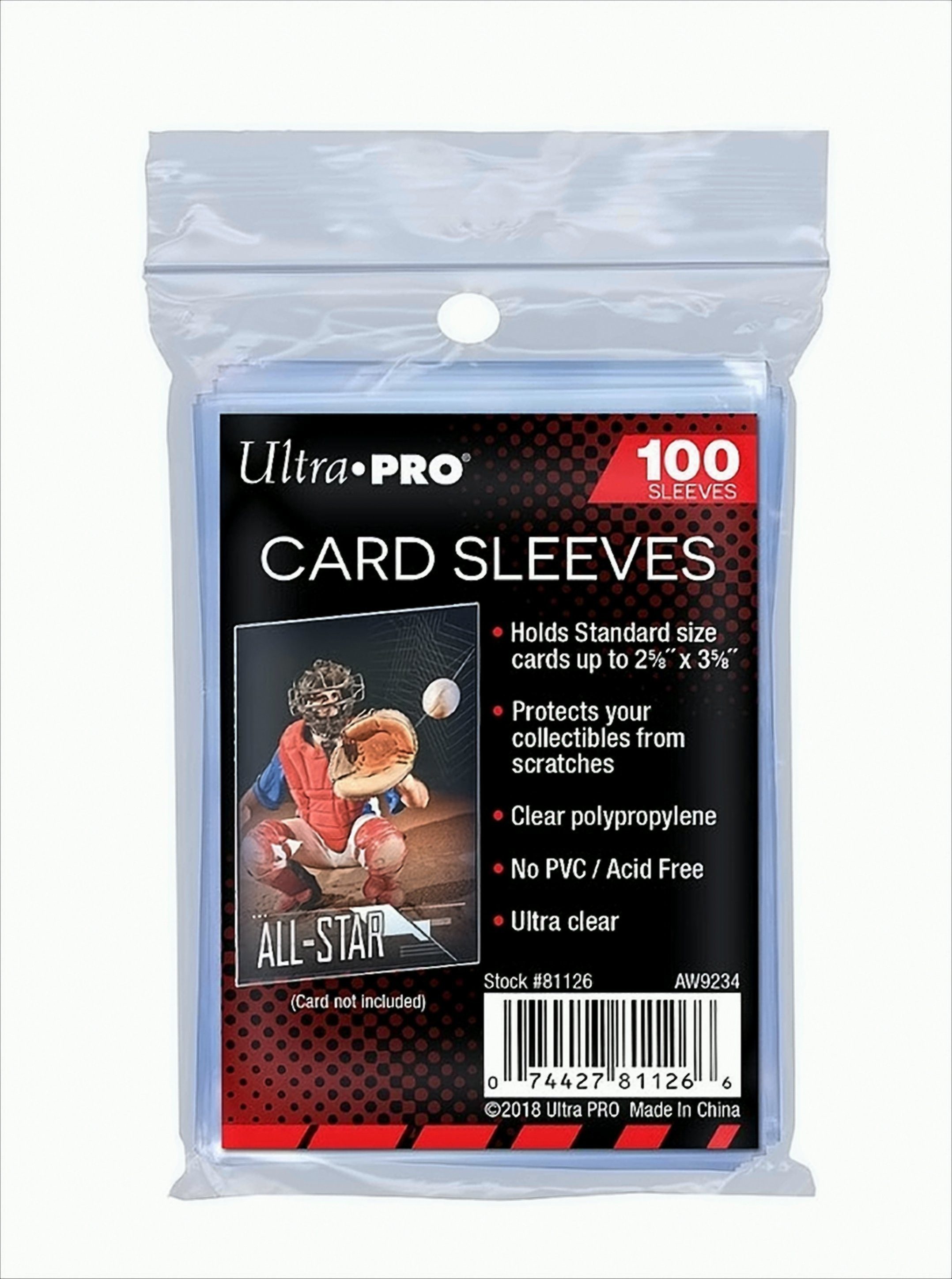 UltraPRO Sammelkarte Ultra Pro Soft Sleeves - 100 Stück